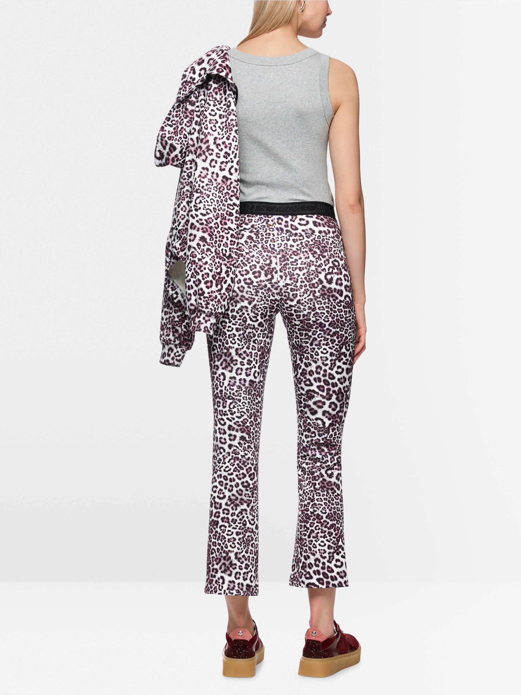 SOFIA leggings with leopard print