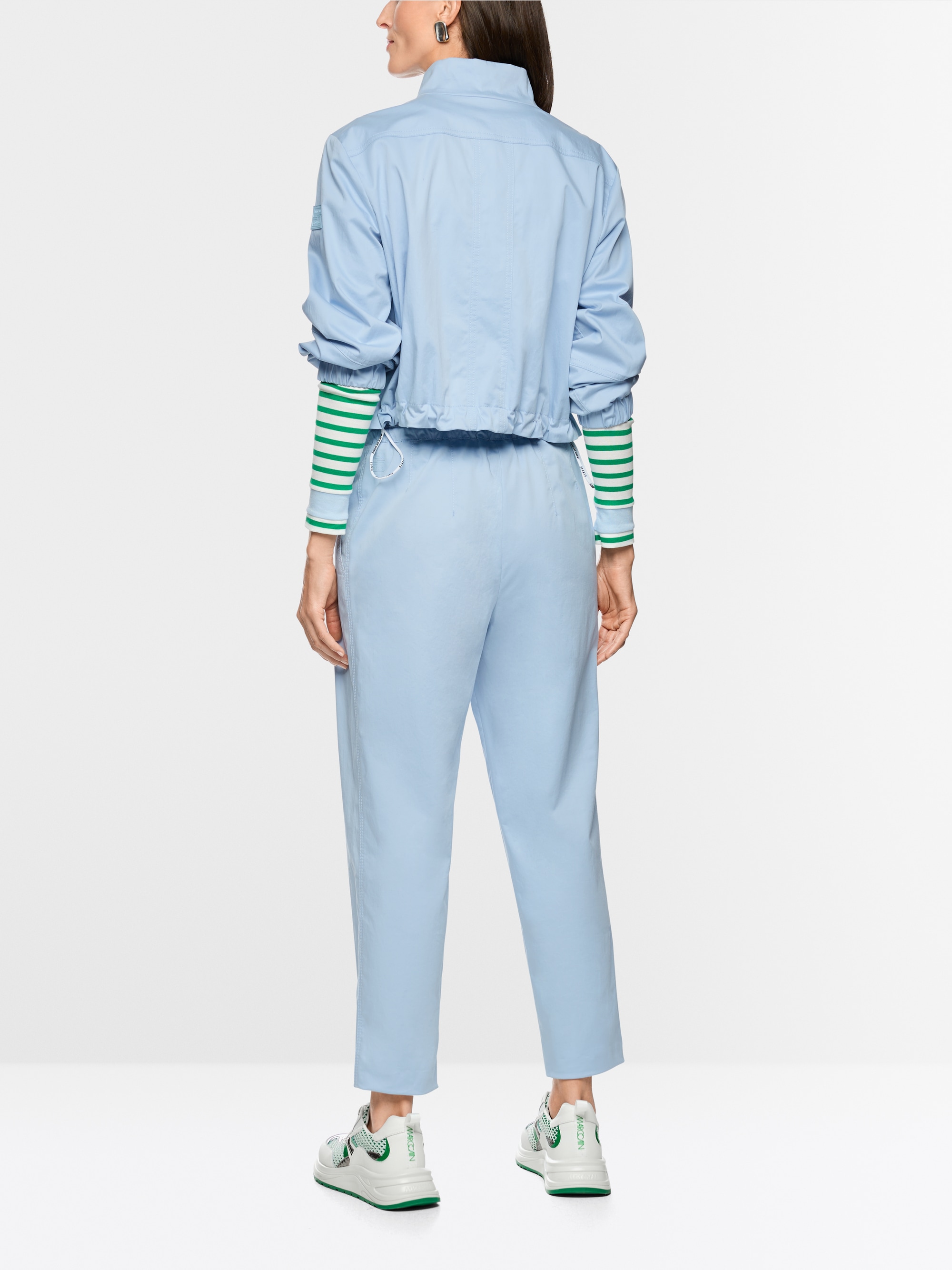 FAQUS paperbag trousers with high waist