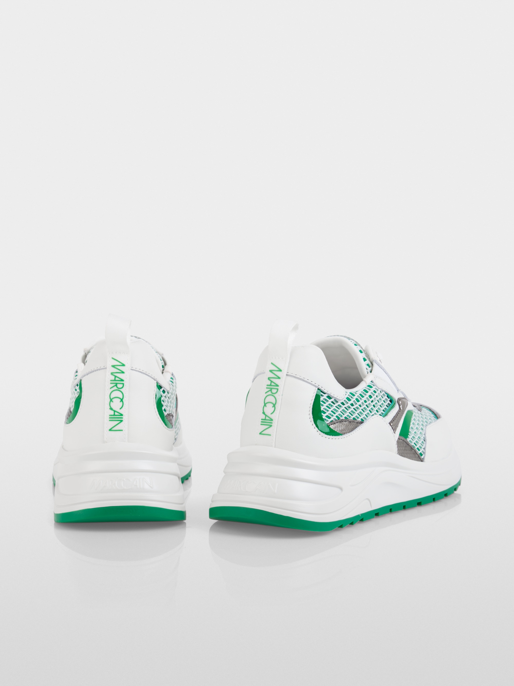 Trainers in a mix of materials