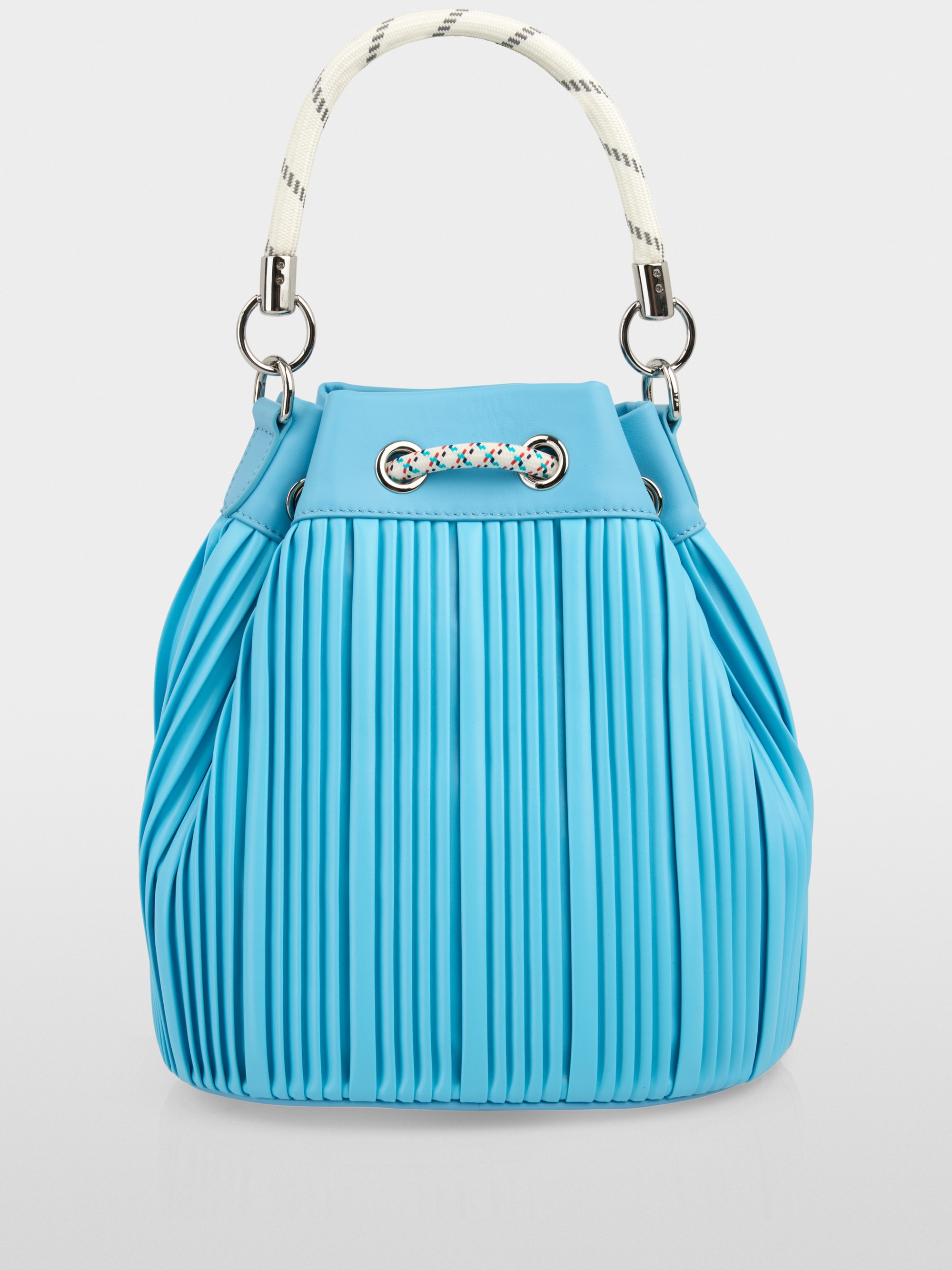 Faux leather bucket bag