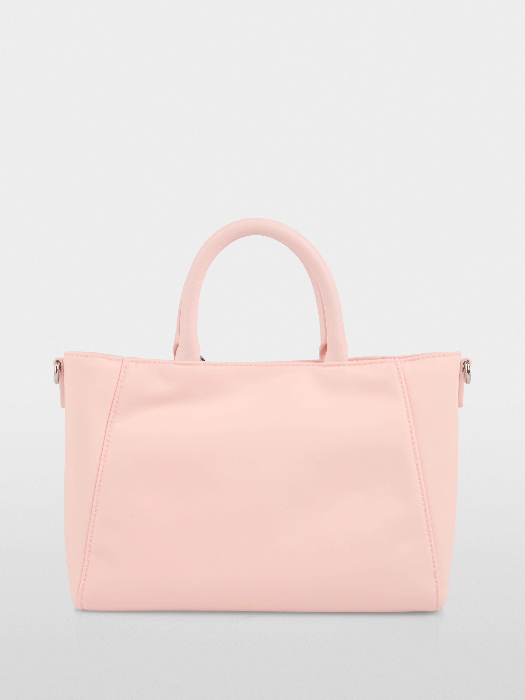 Faux leather shopper bag