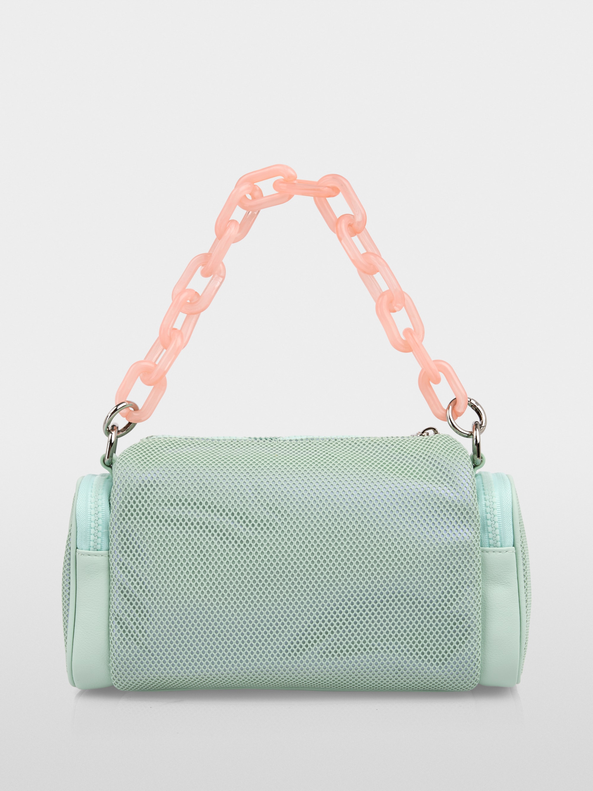 Mesh-look shoulder bag