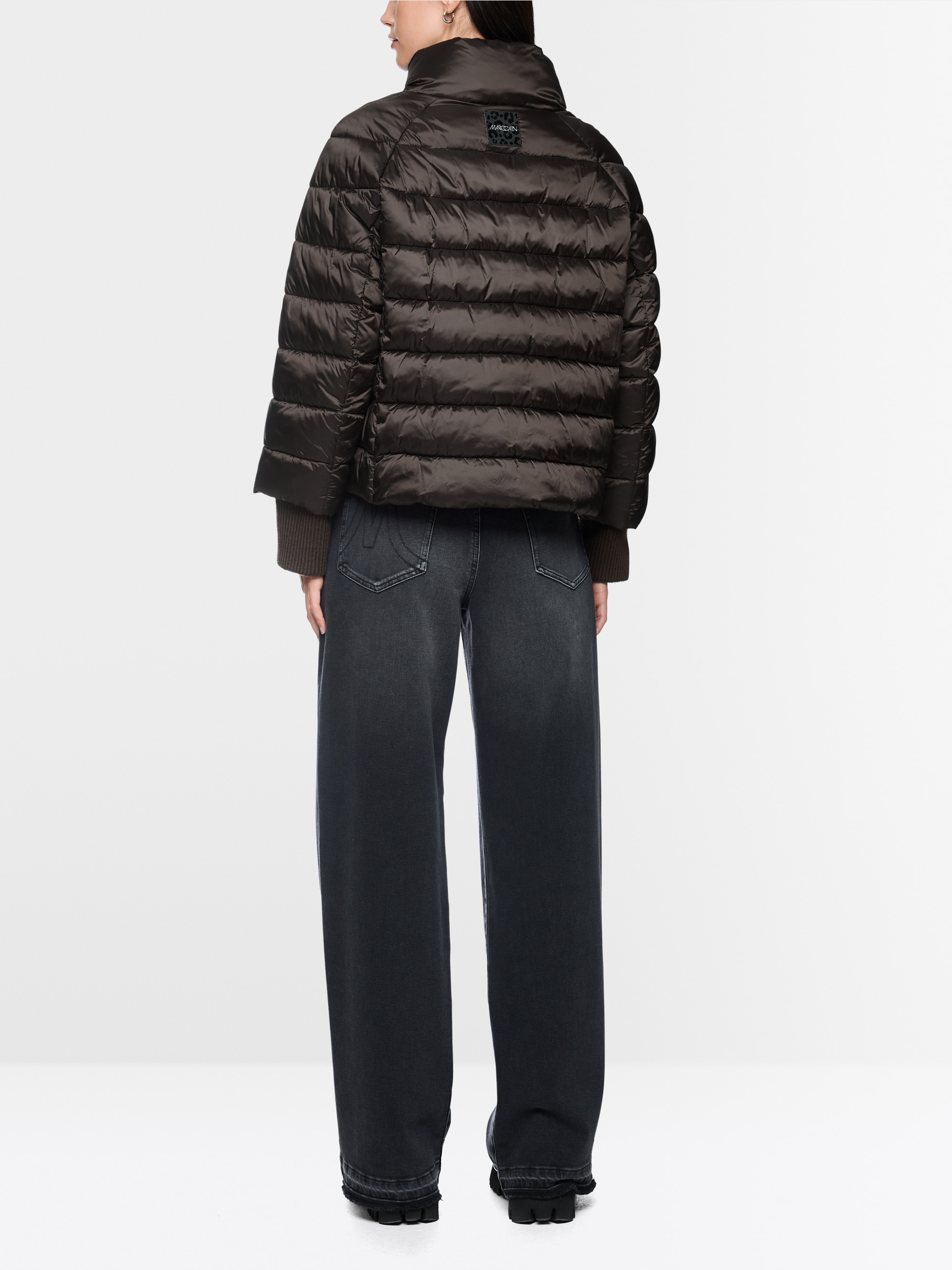 Quilted jacket with synthetic down