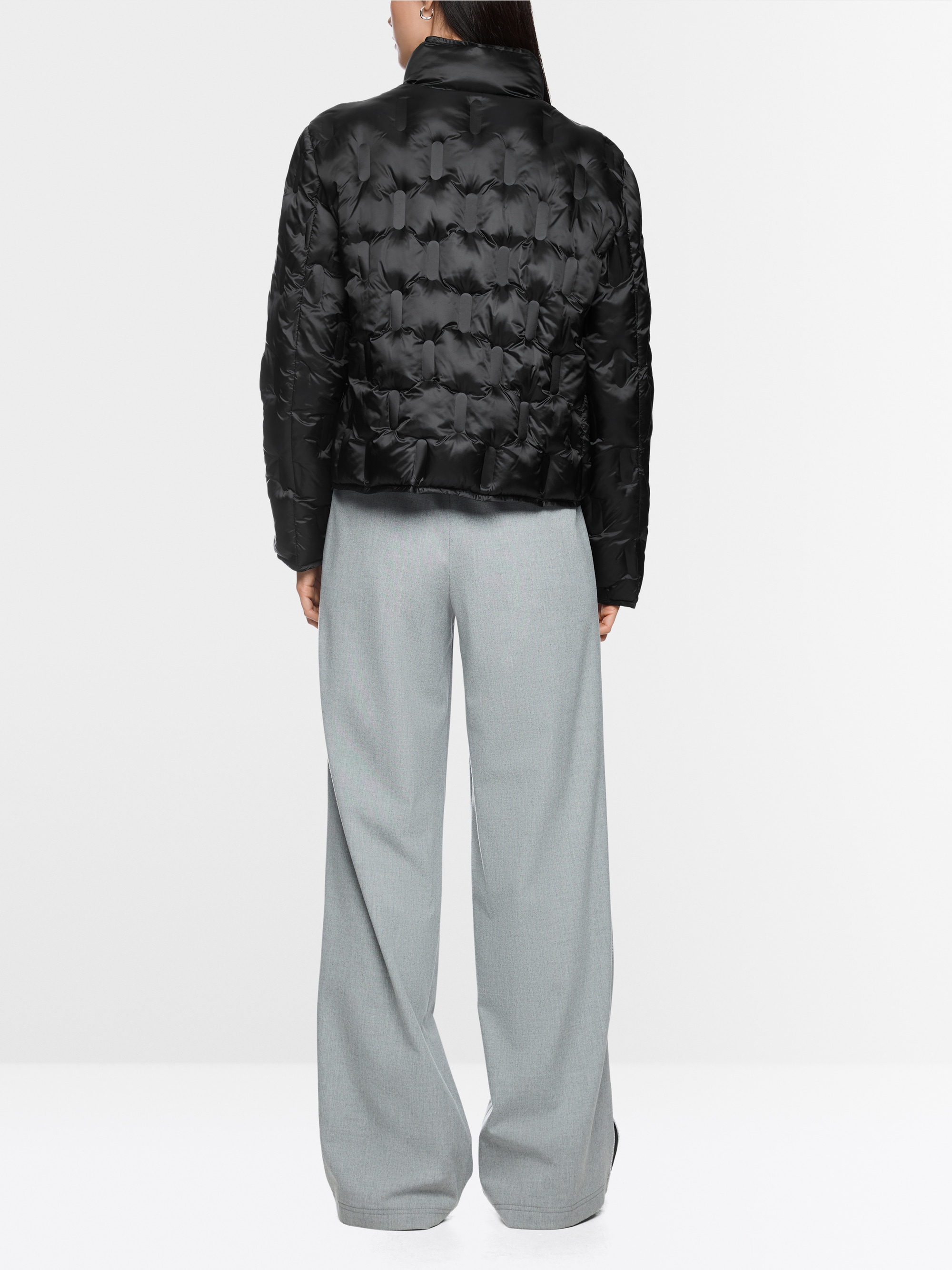 Quilted jacket with synthetic down
