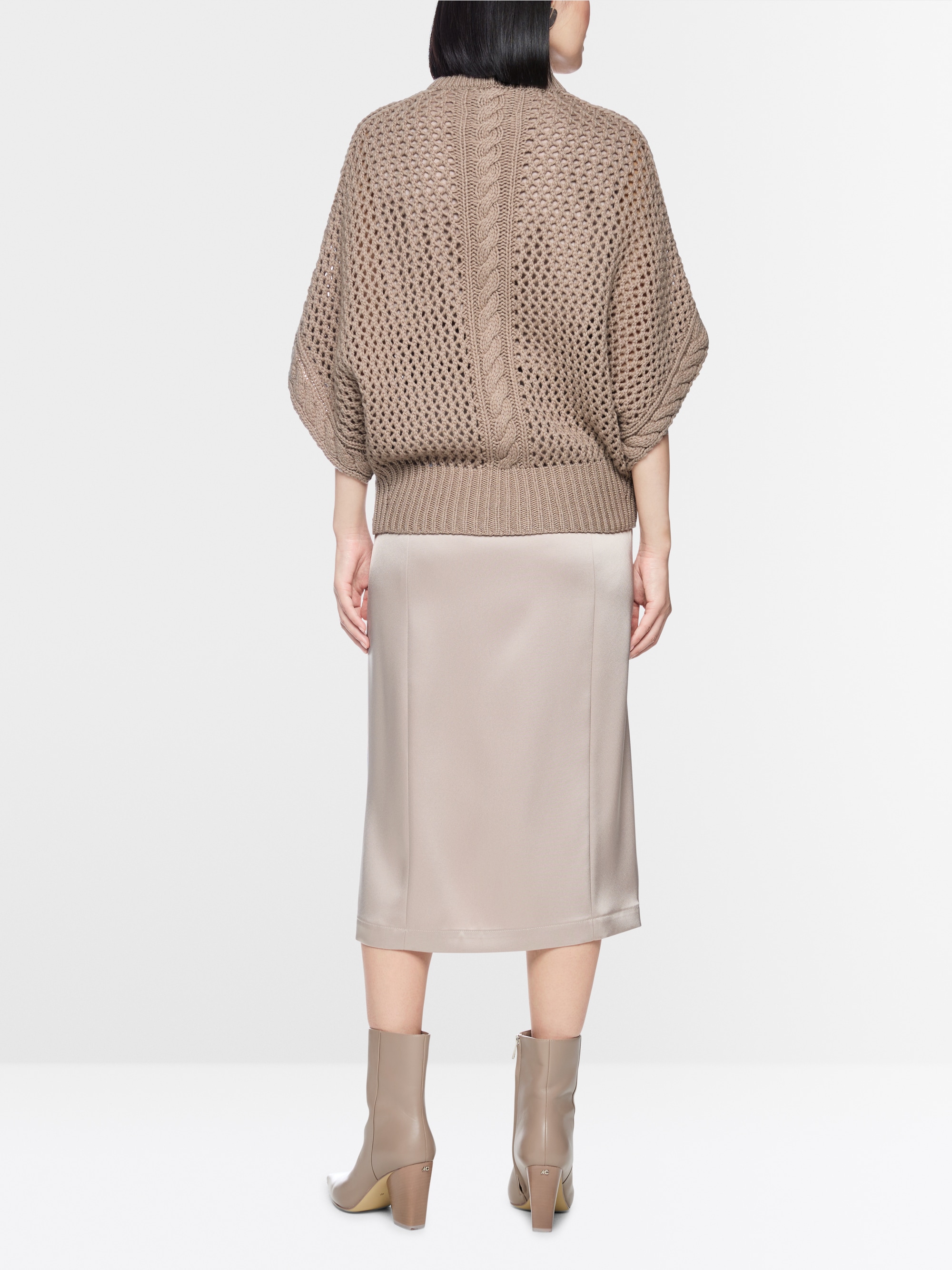 ‘Knitted in Germany’ openwork cardigan