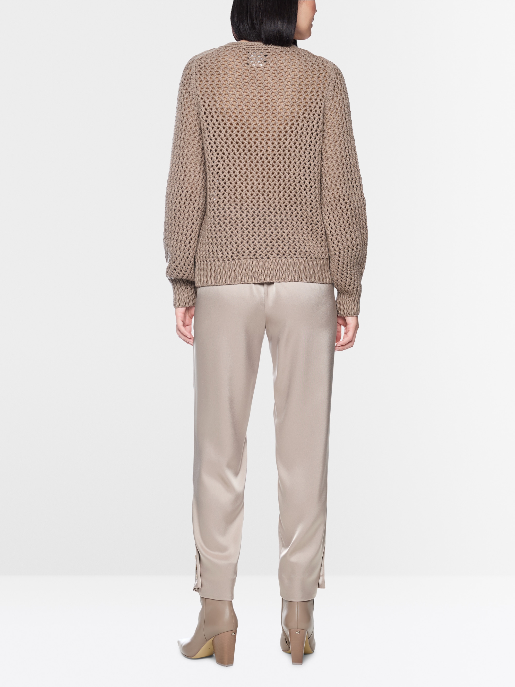 ‘Knitted in Germany’ openwork jumper