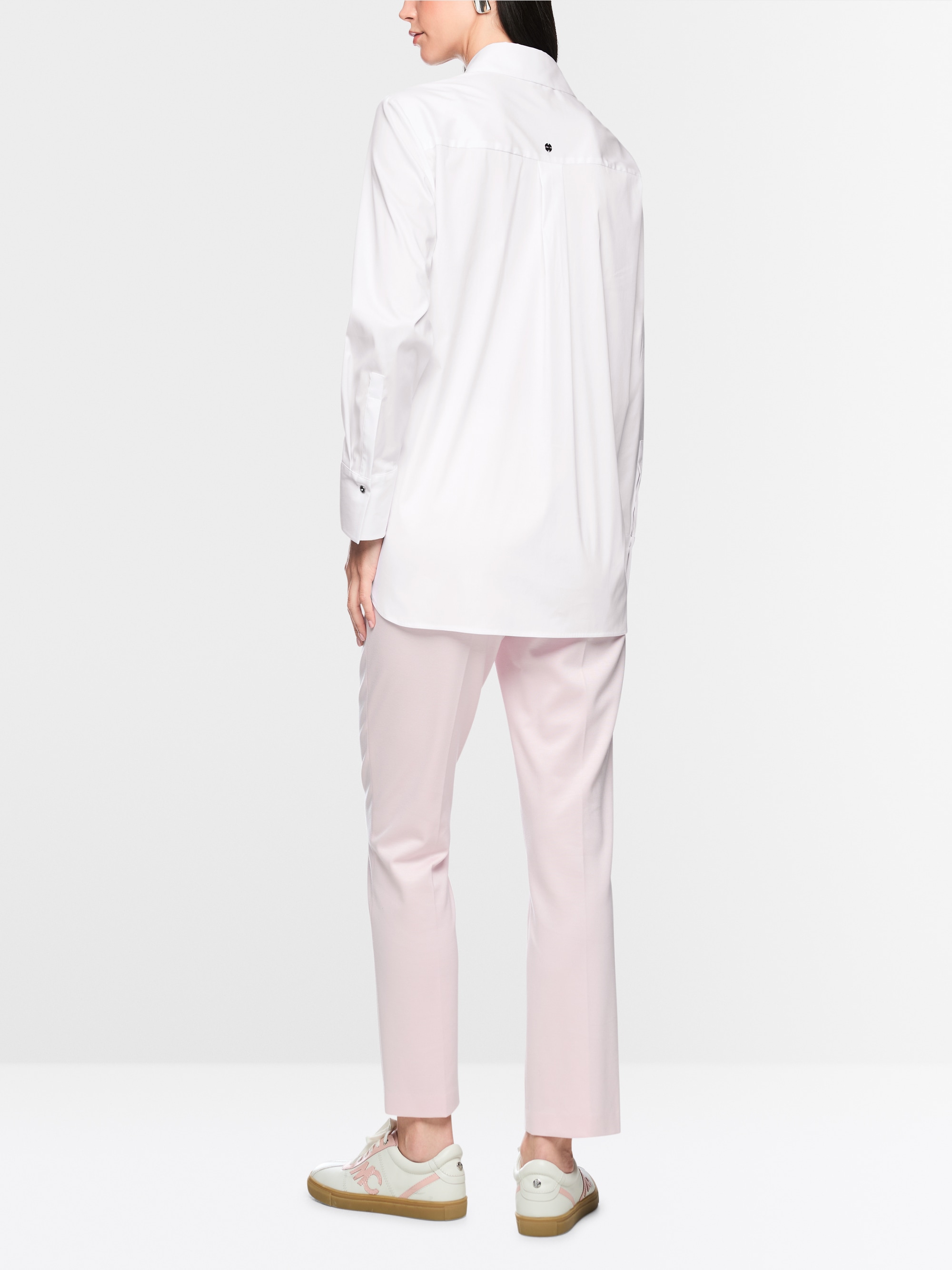 Stretch cotton blouse