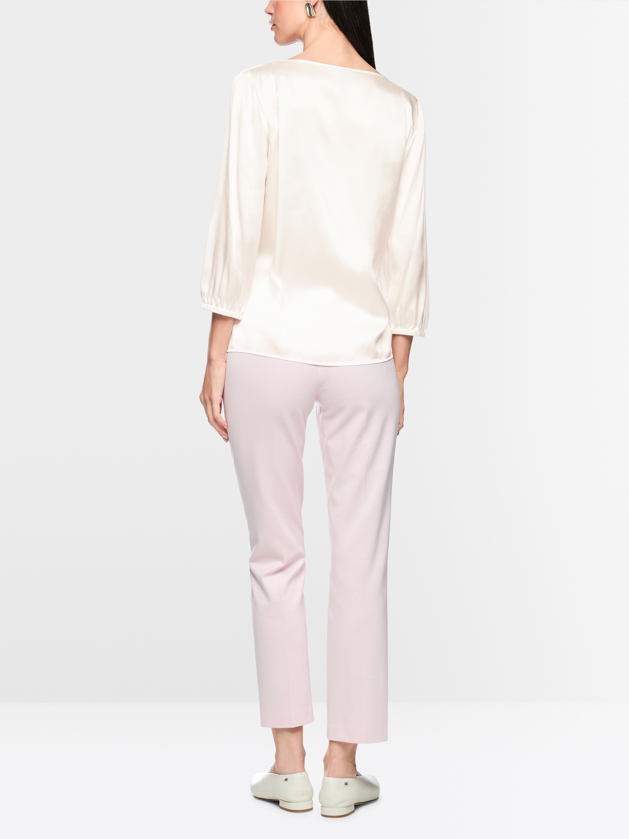 Silk blouse with 3/4 sleeves