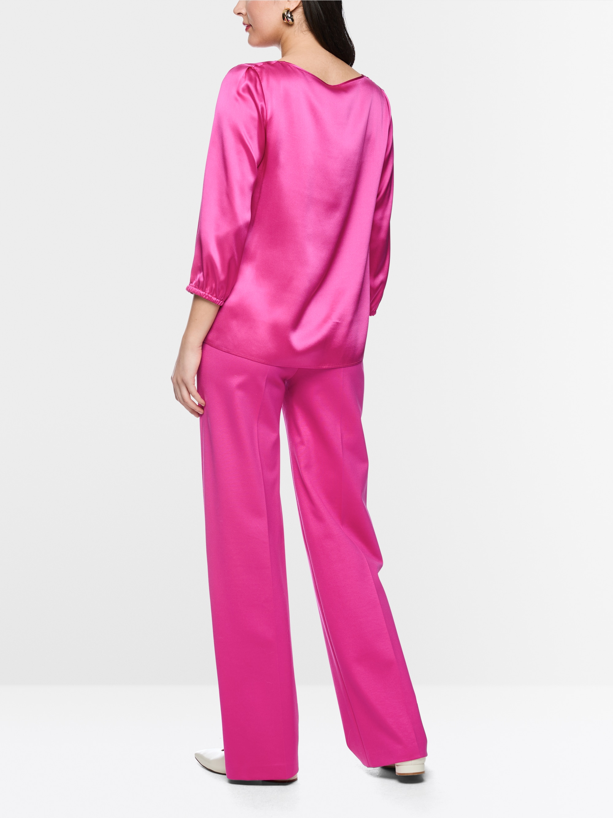 Silk blouse with 3/4 sleeves