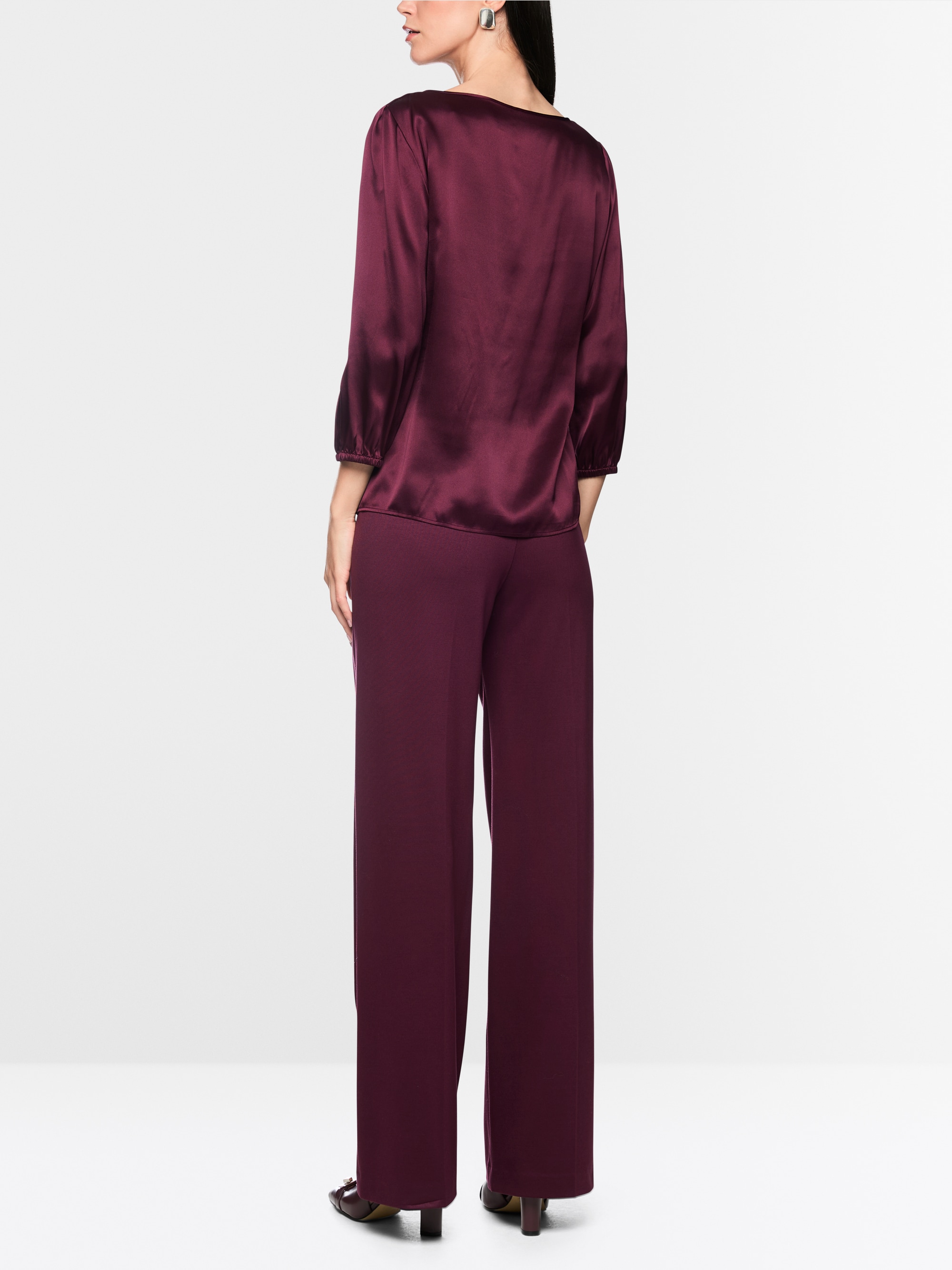 Silk blouse with 3/4 sleeves