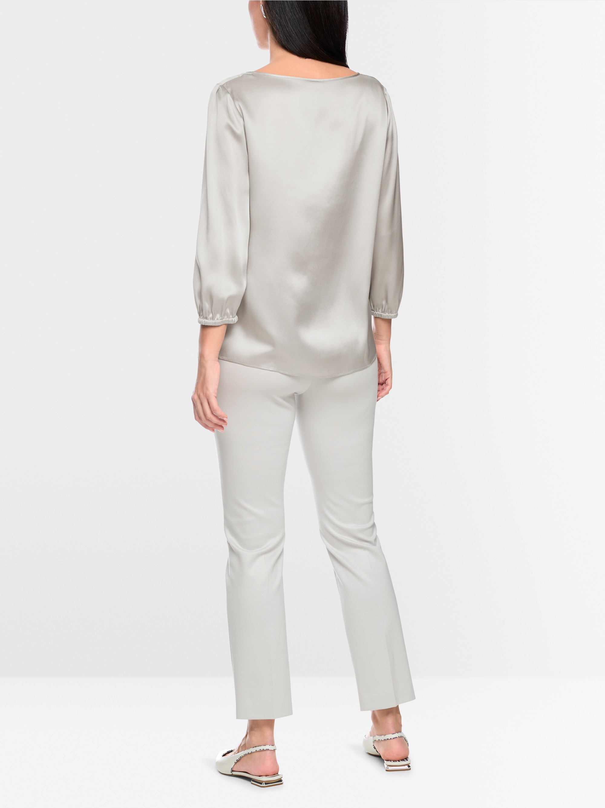 Silk blouse with 3/4 sleeves