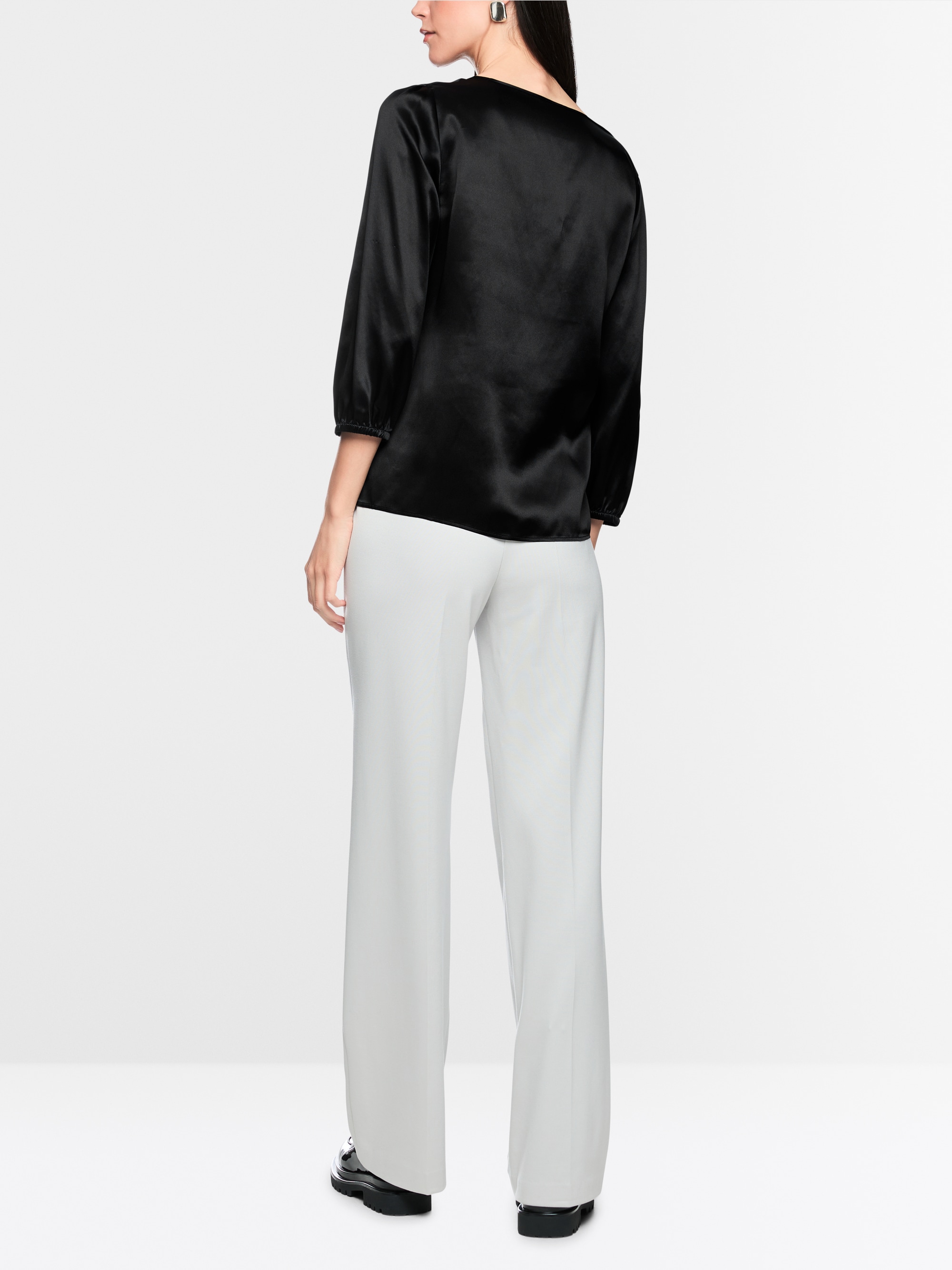 Silk blouse with 3/4 sleeves
