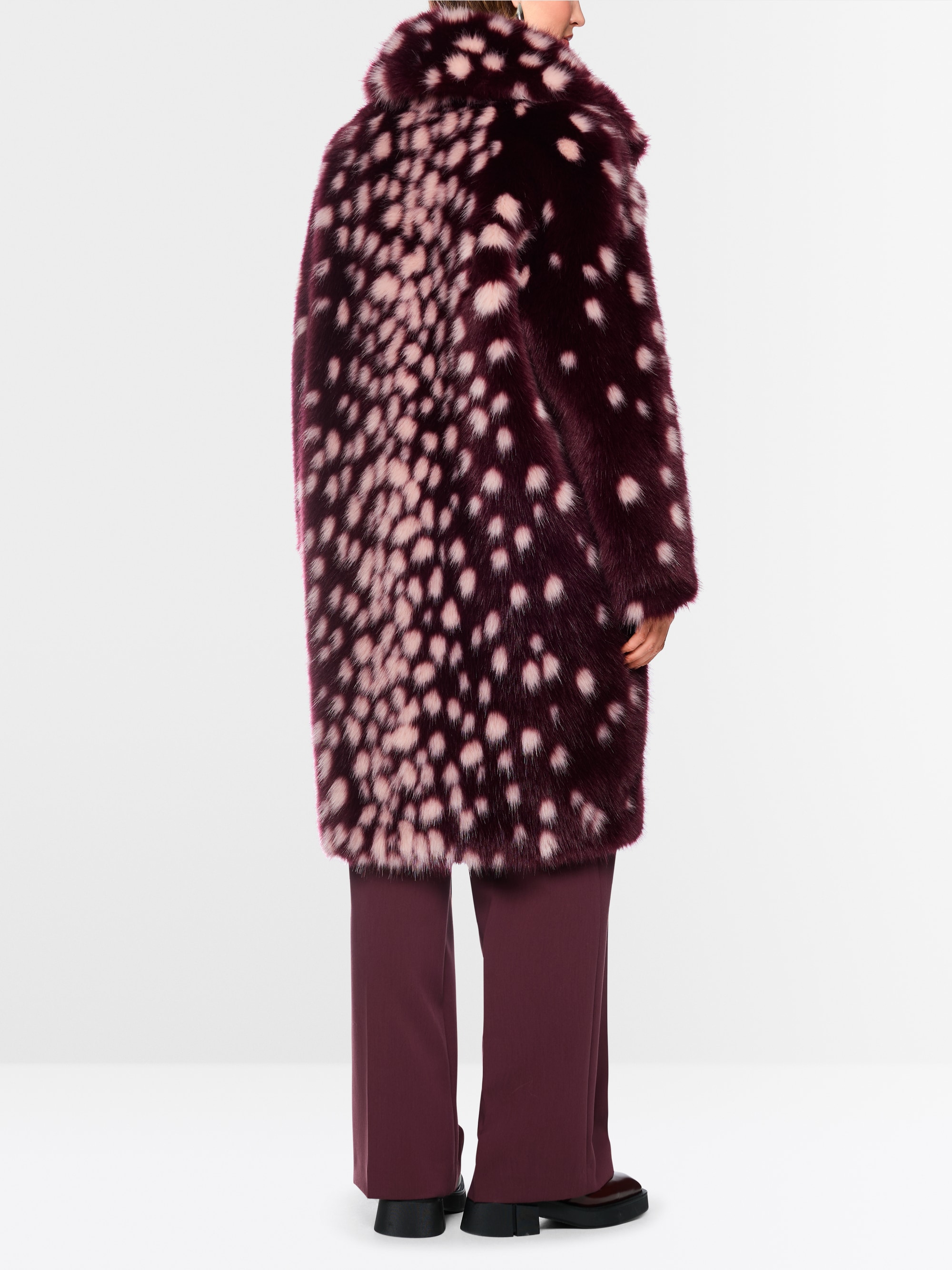 Manteau à imprimé à pois marquant