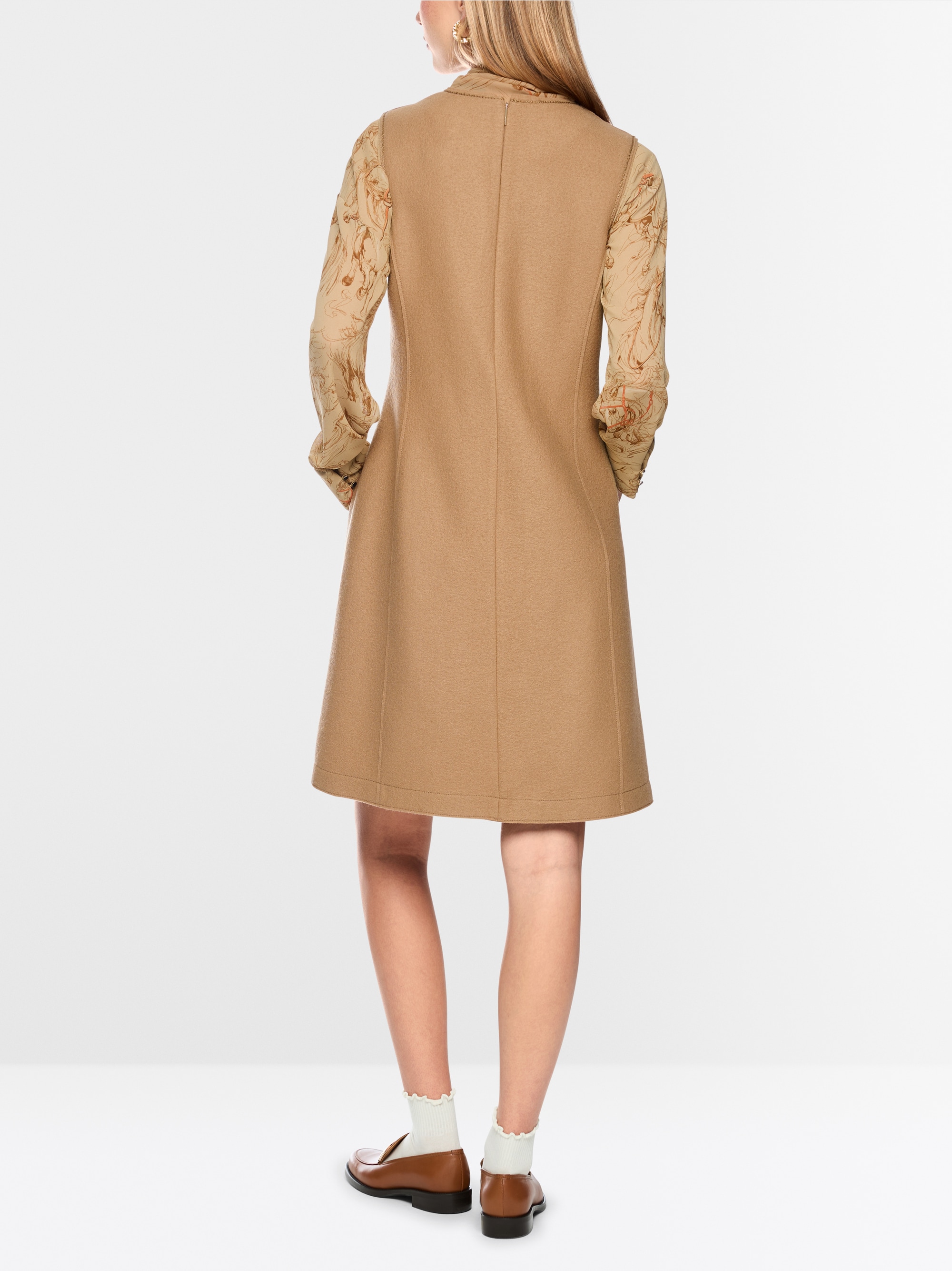 ‘Knitted in Germany’ walk mini dress