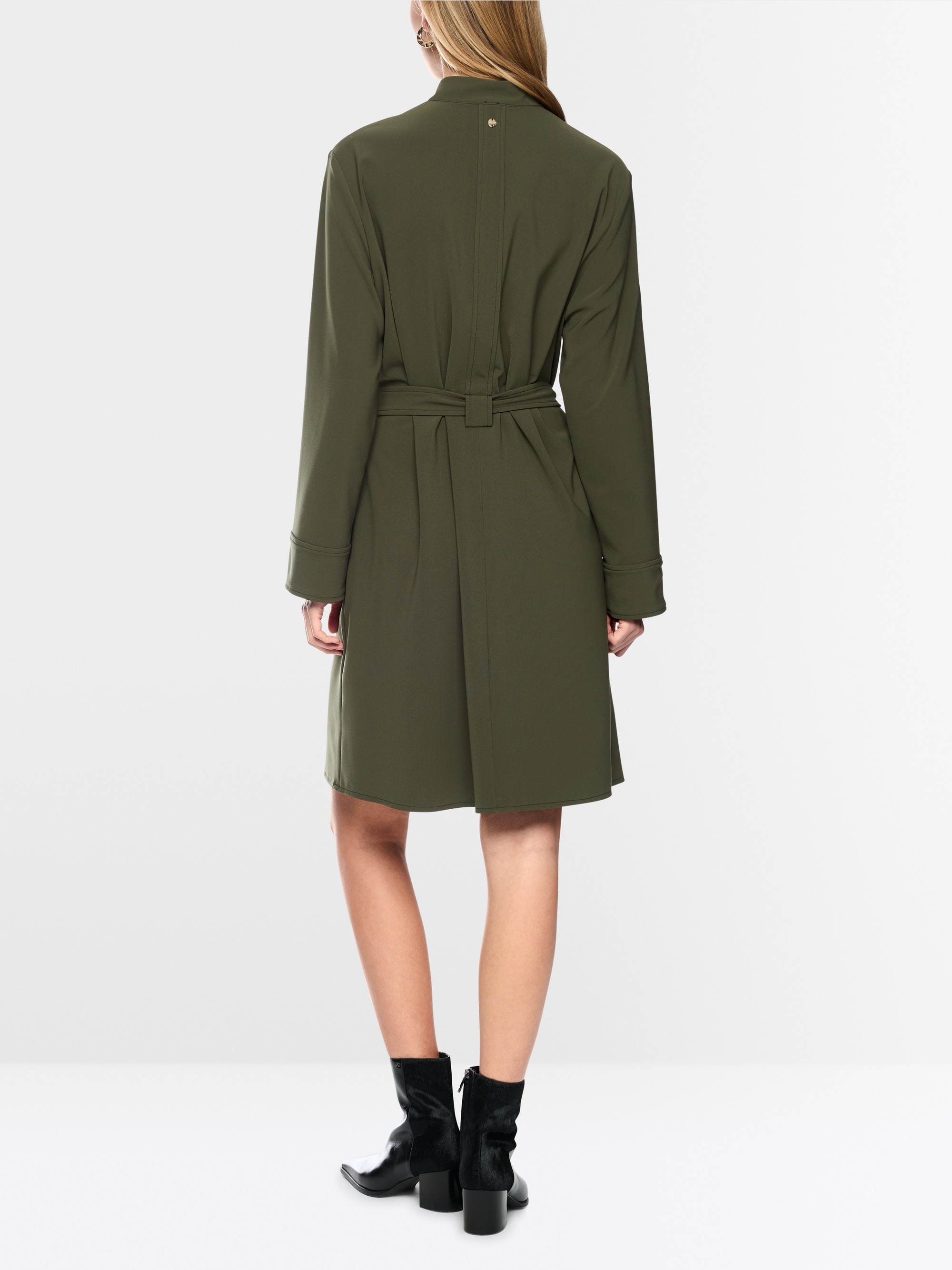 Mini dress with belt