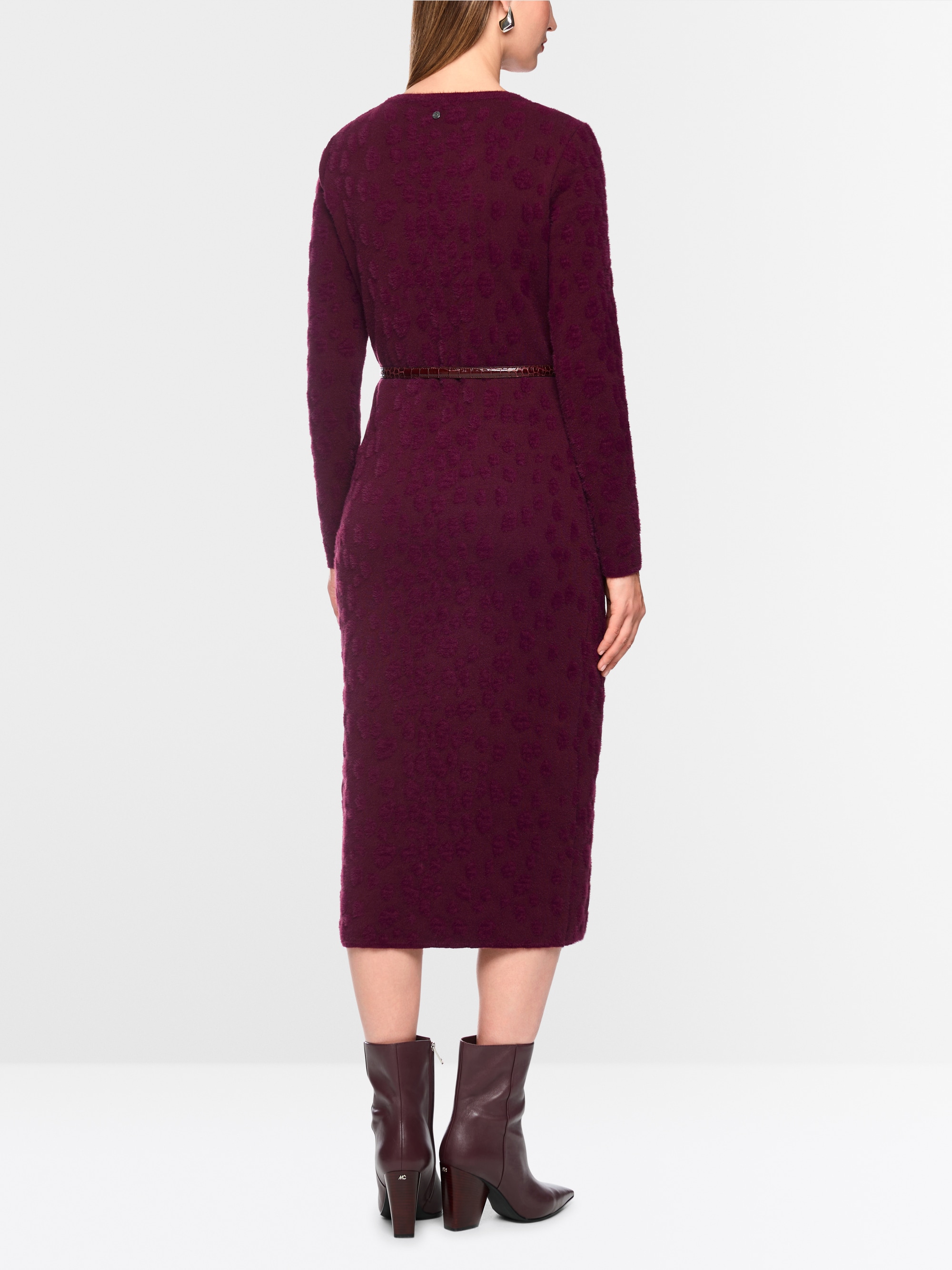 Robe longue à pois, tricotée en Allemagn