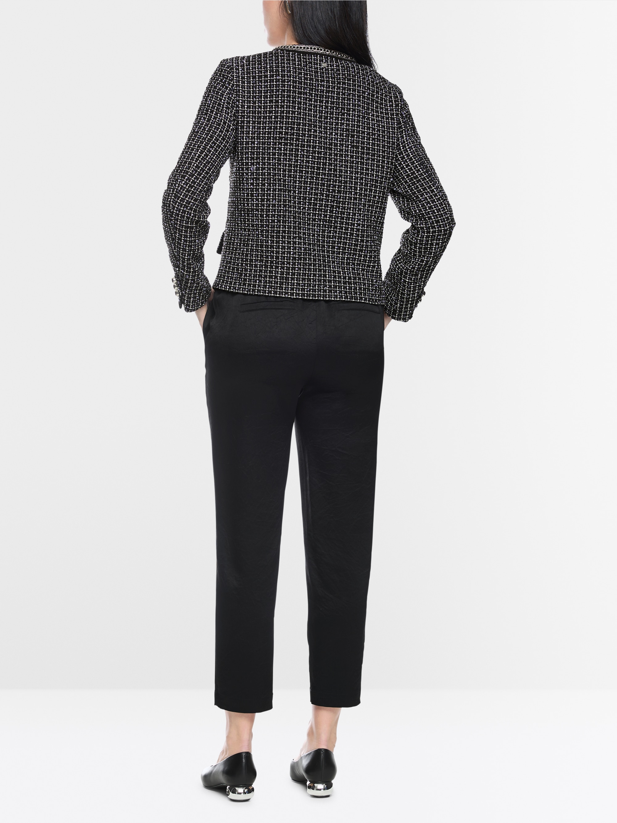 Veste en tweed avec détail chaîne