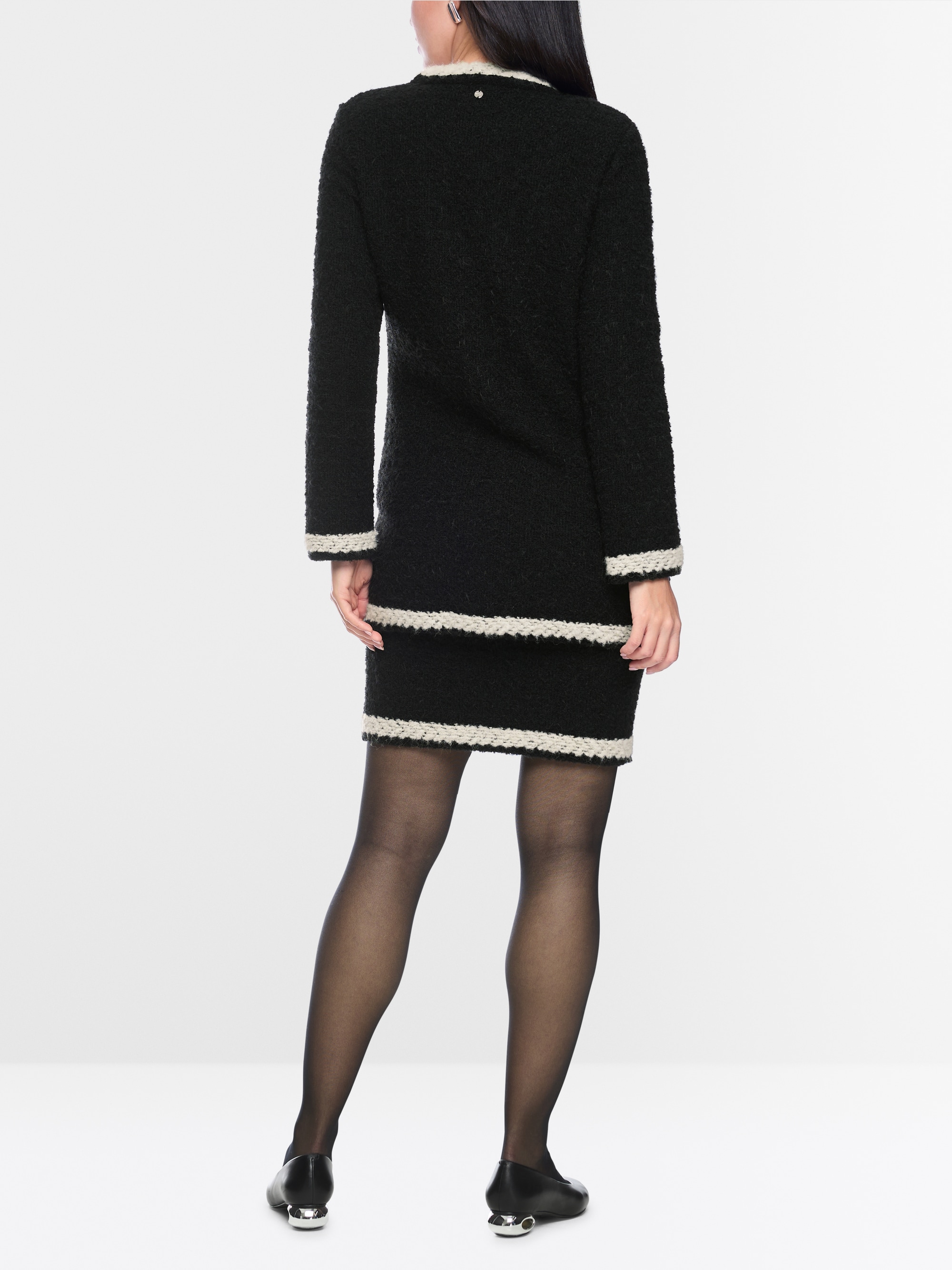 Cardigan bouclé tricoté en Allemagne