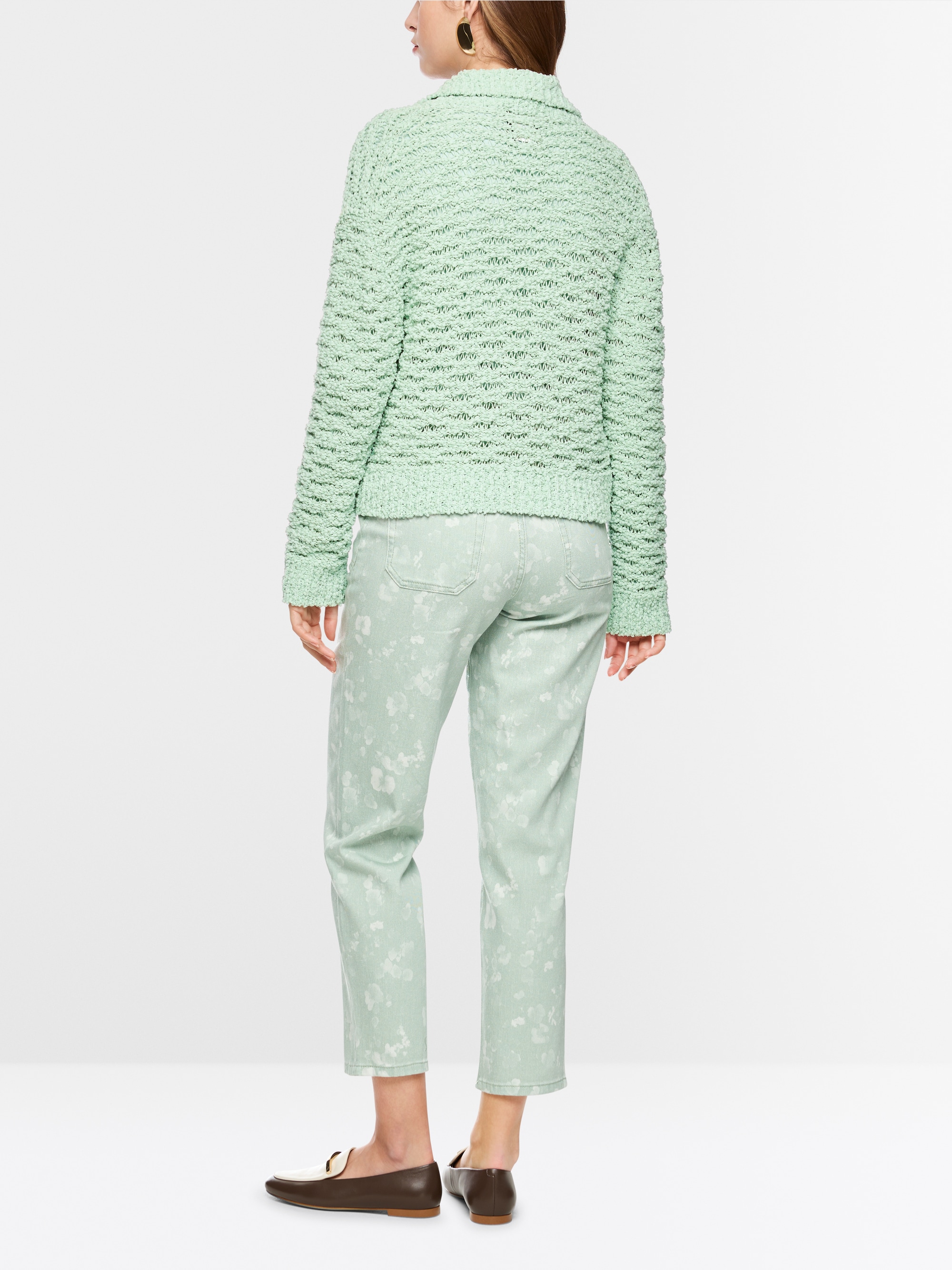 “Knitted in Germany” openwork cardigan