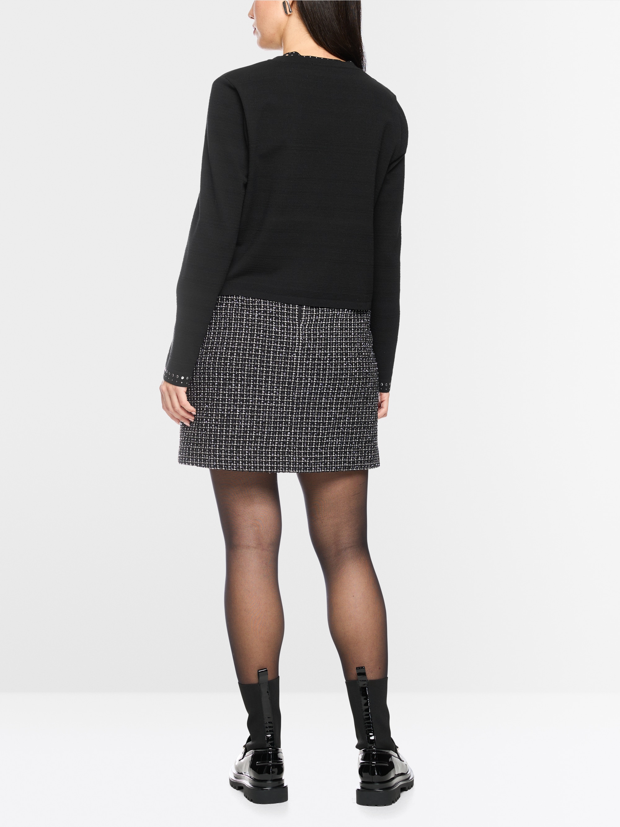 ‘Knitted in Germany’ cardigan w/ studs