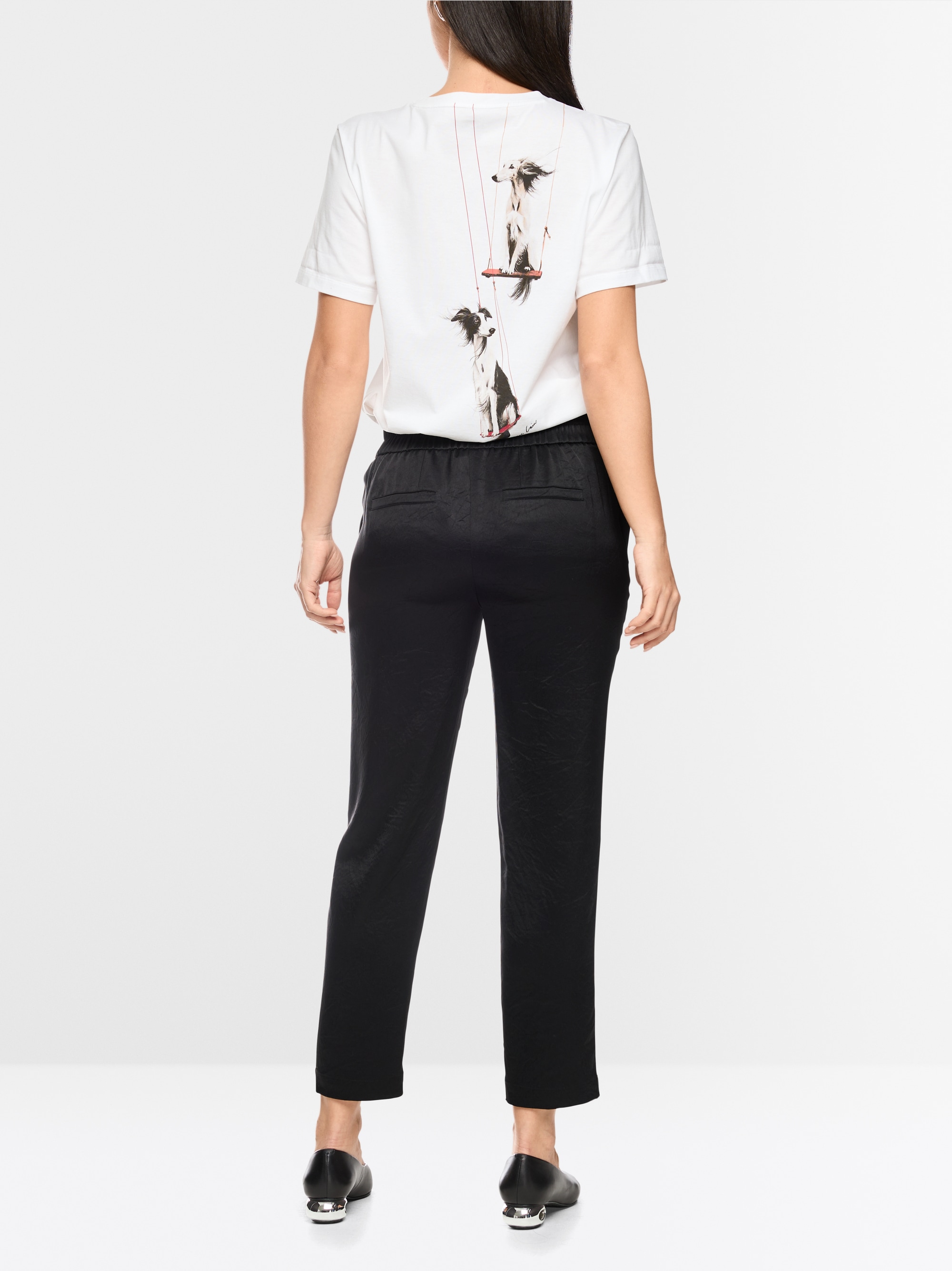 T-shirt avec imprimé chien dans le dos