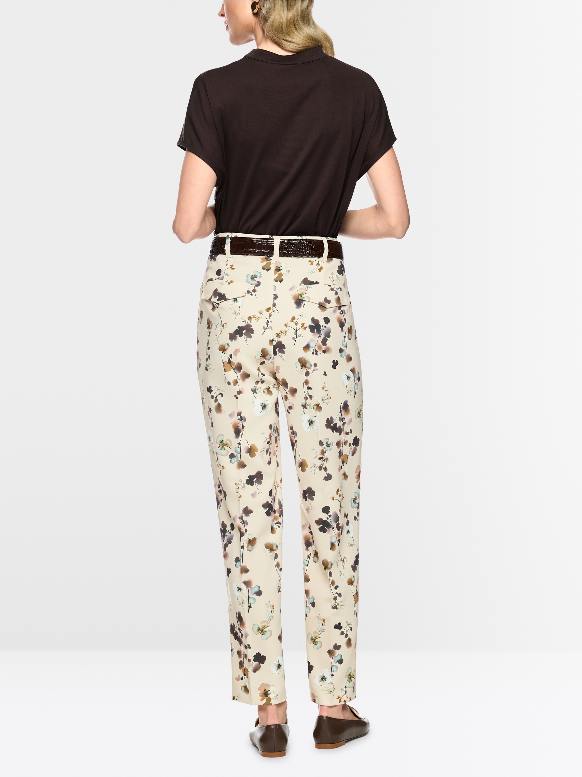 Shirt with lace trim