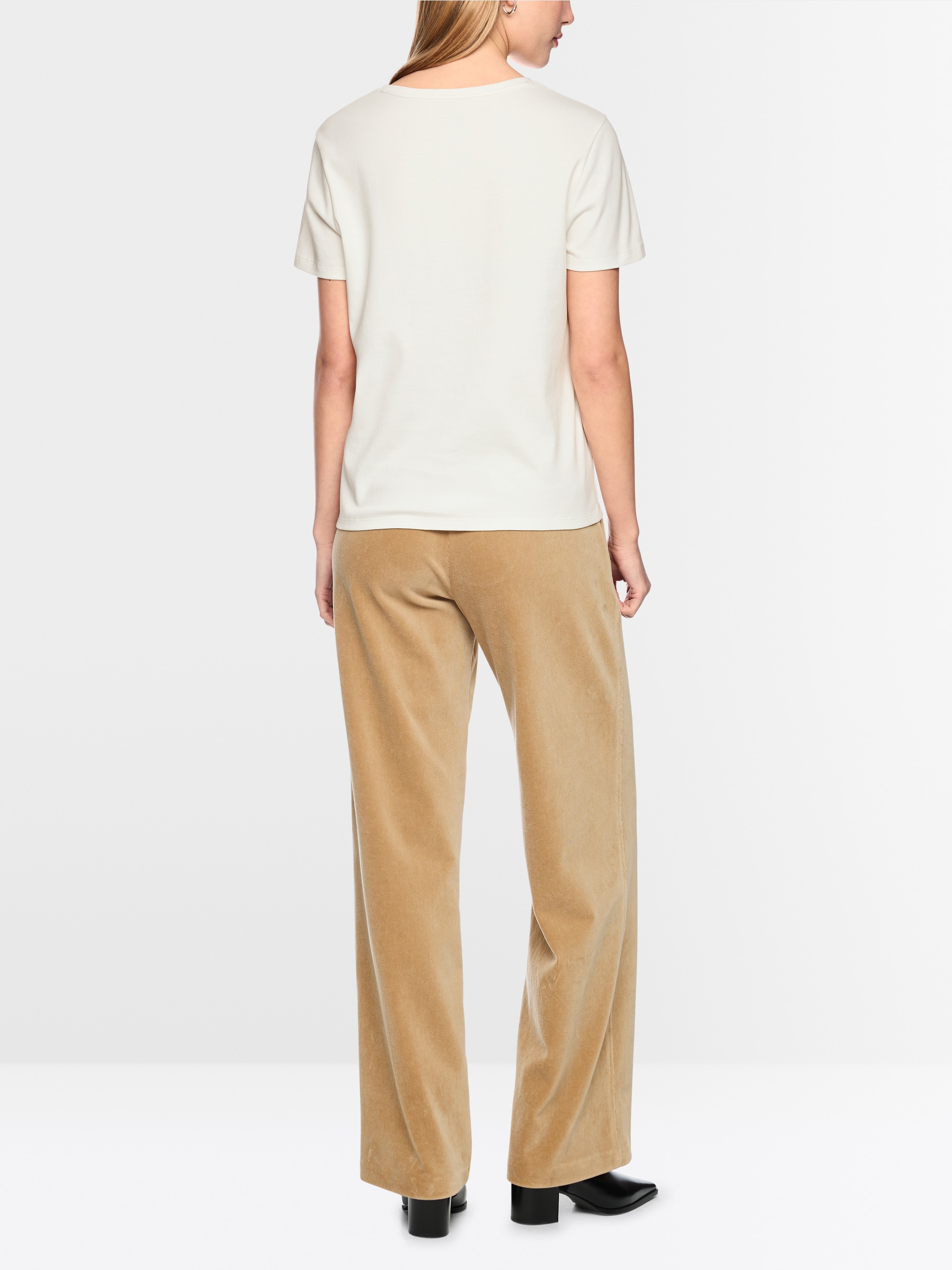 Cotton shirt with horse motif