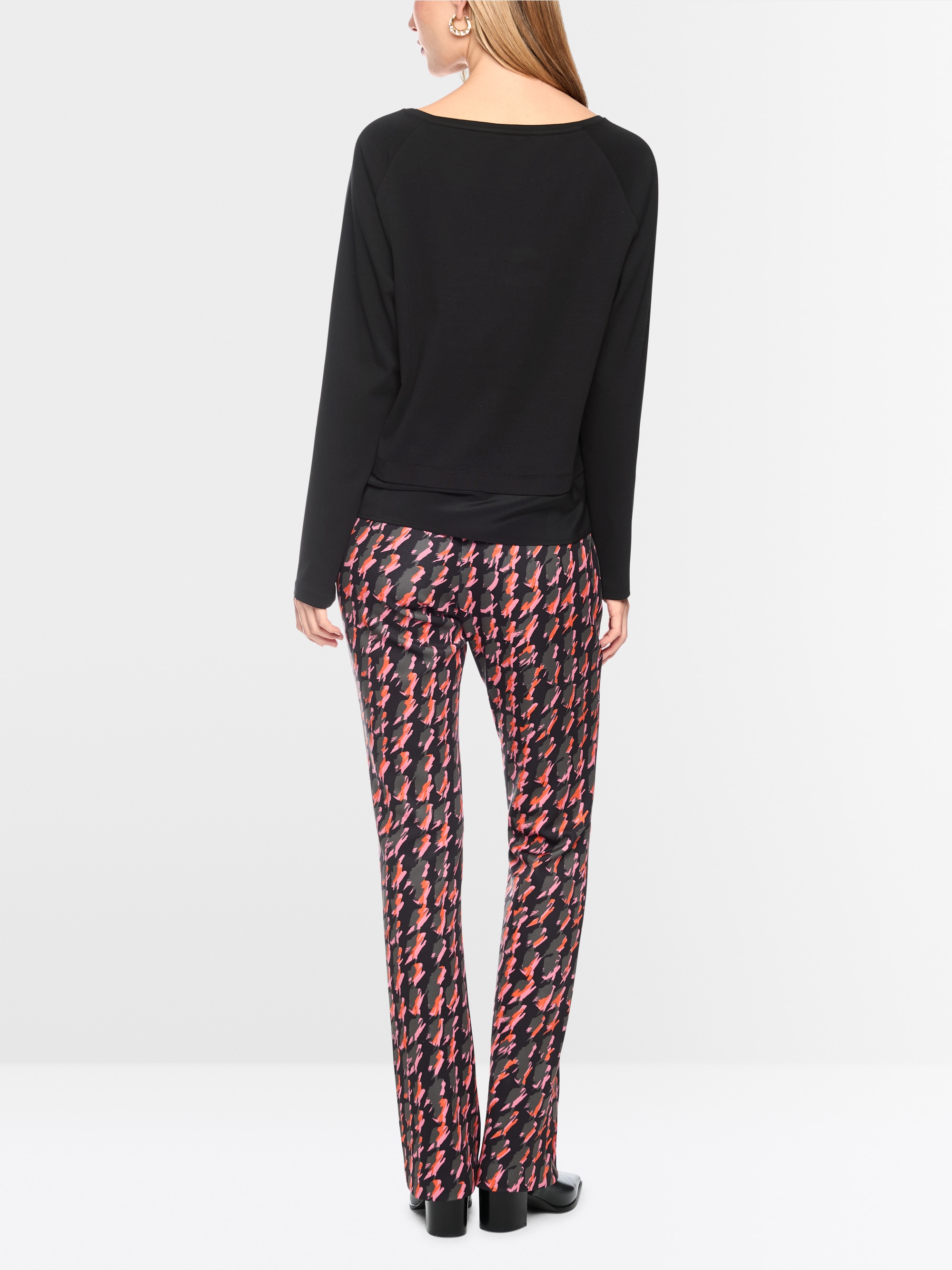 Shirt with silk trim