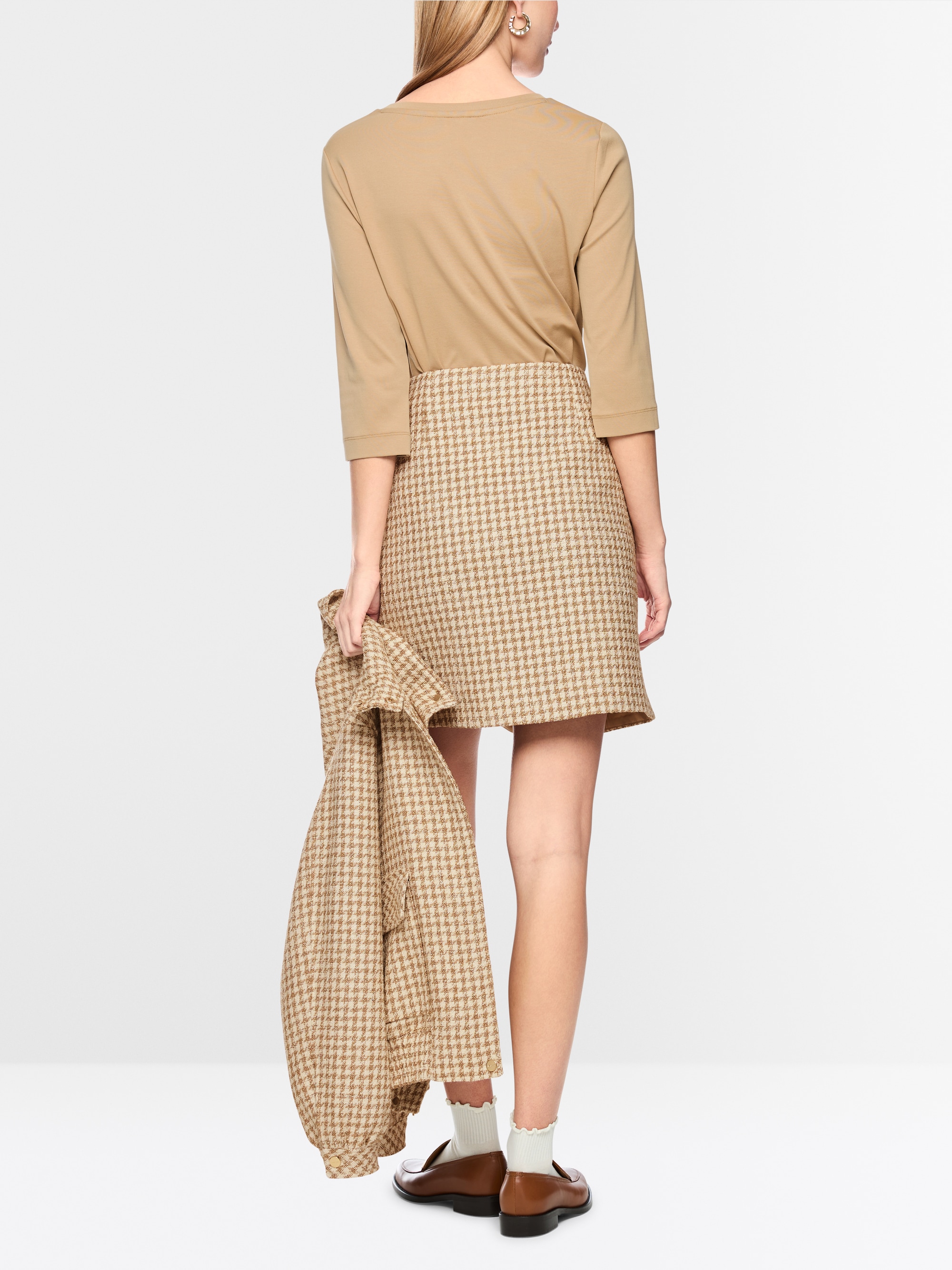 Houndstooth mini skirt