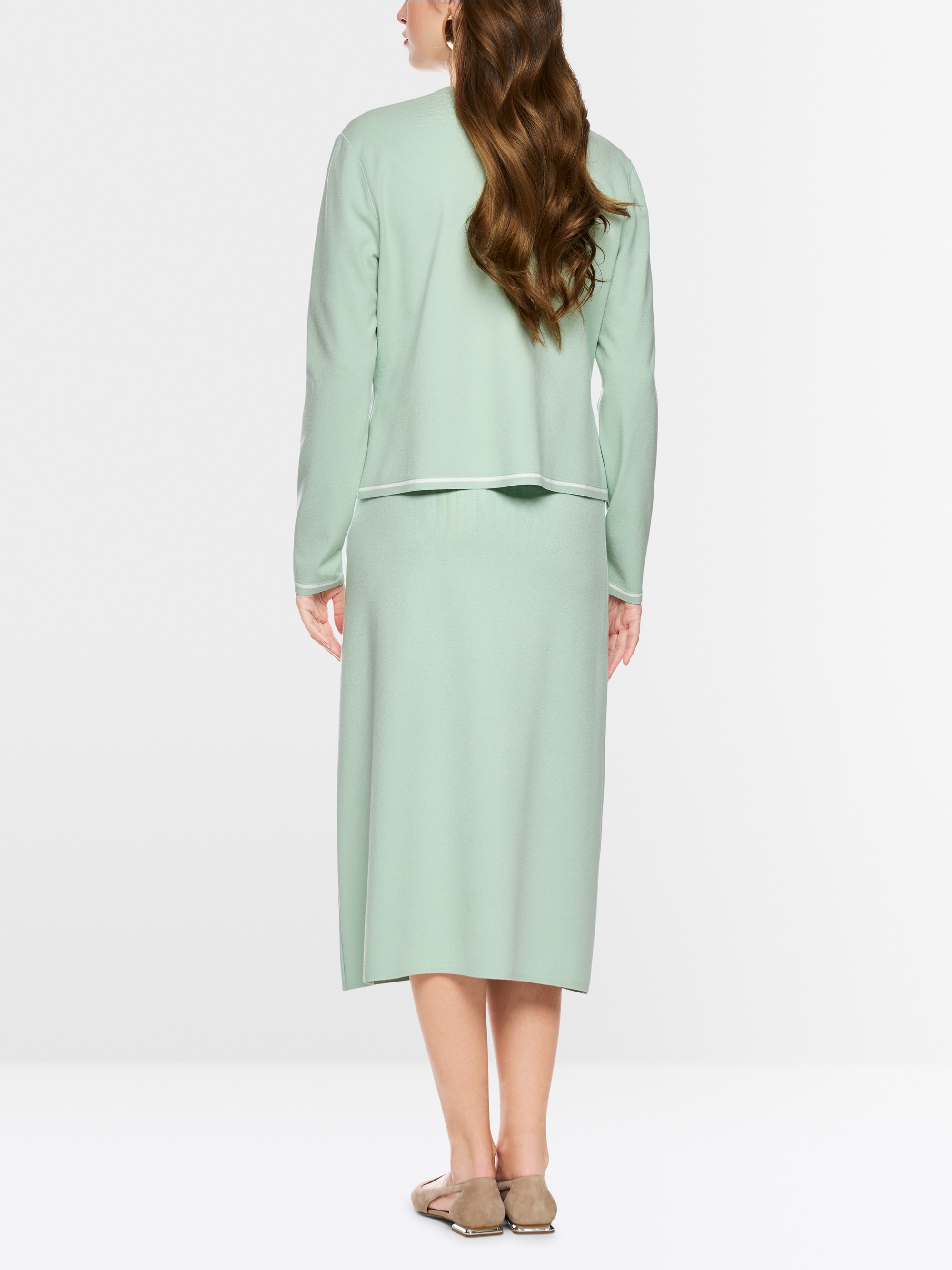 “Knitted in Germany” calf-length skirt