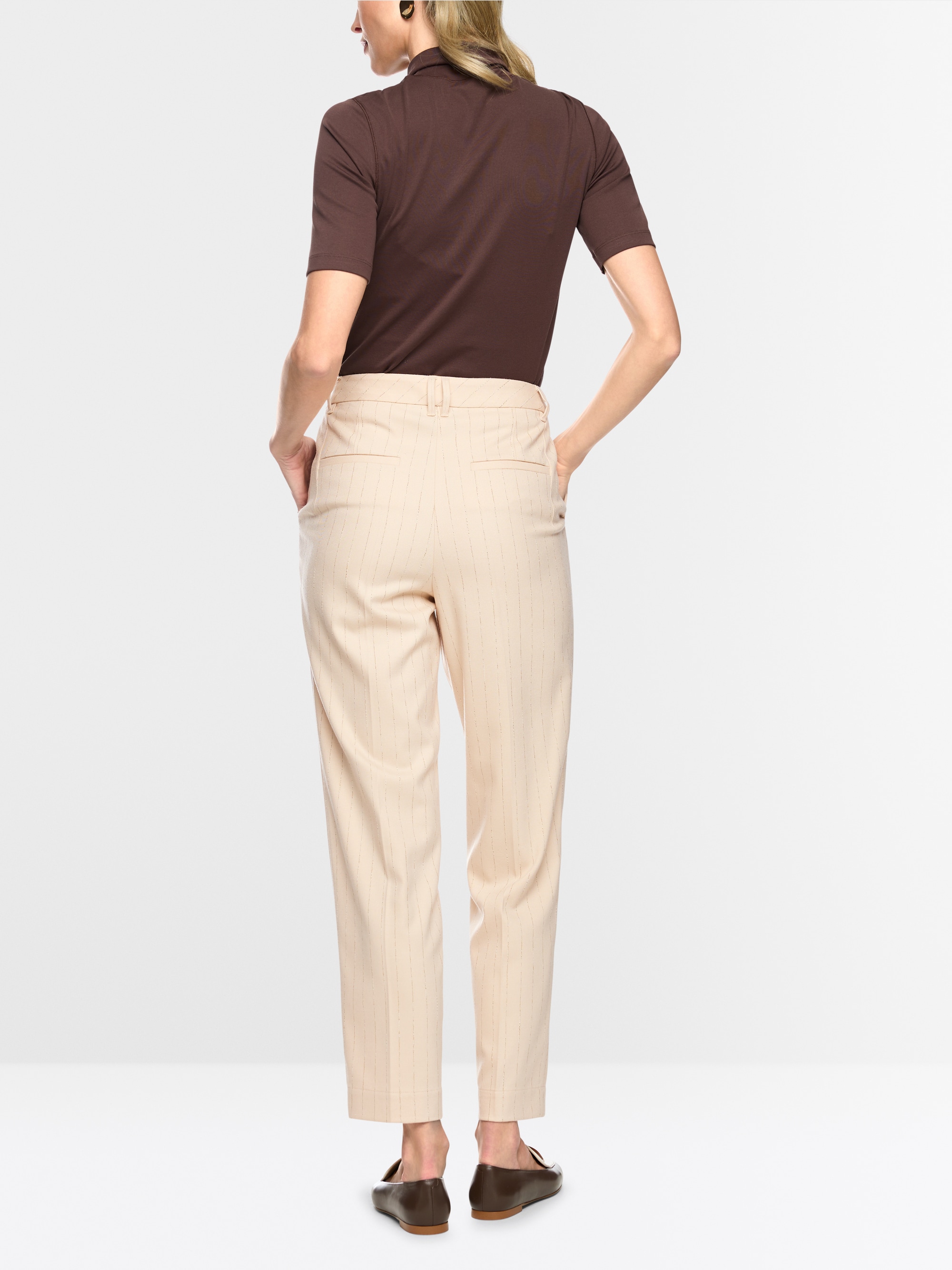 FAQUS pinstripe trousers
