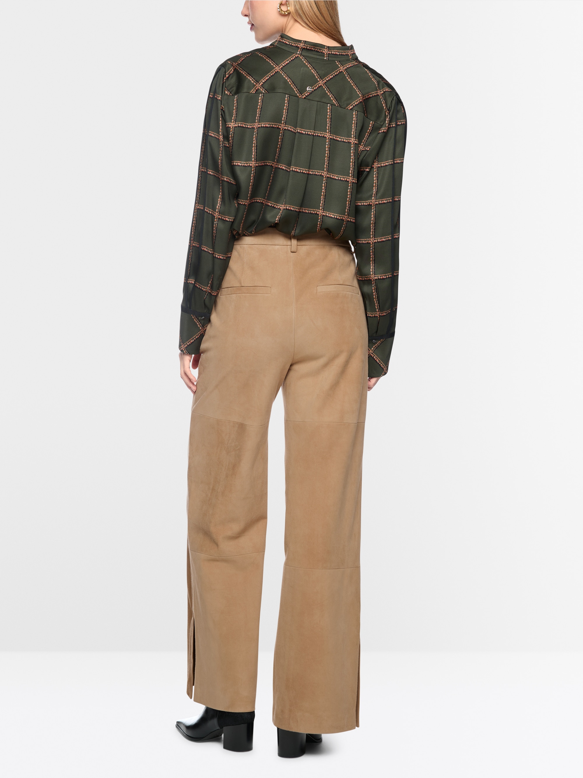 WARRI suede trousers