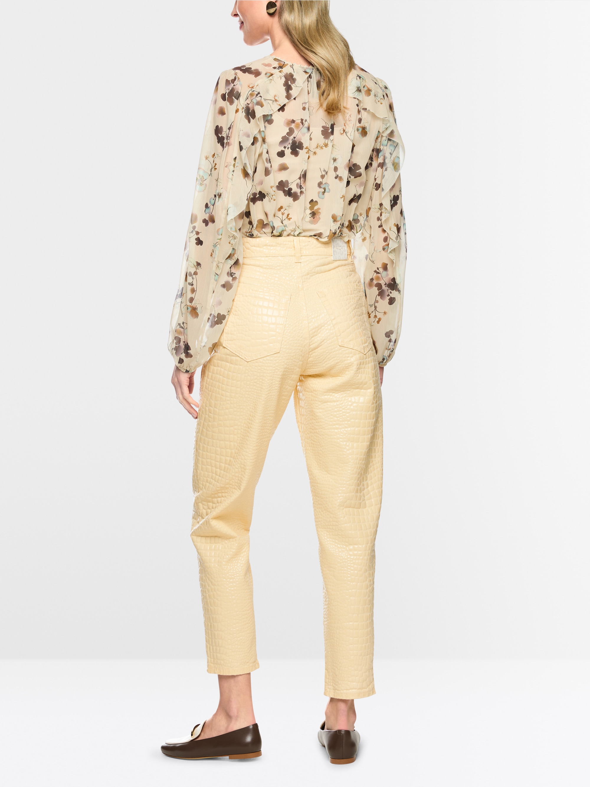 FEURA crocodile effect jeans