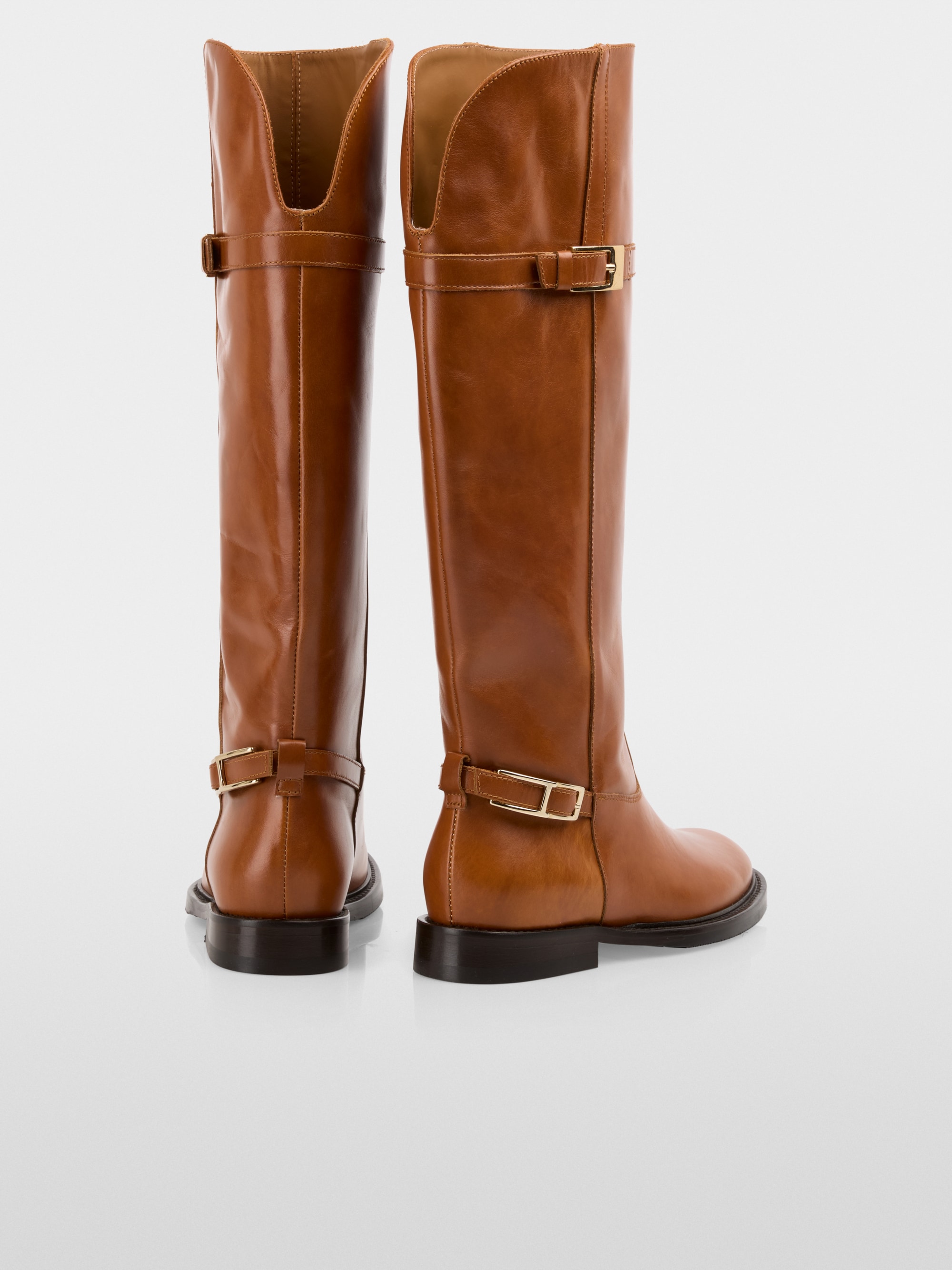 Leather riding boots