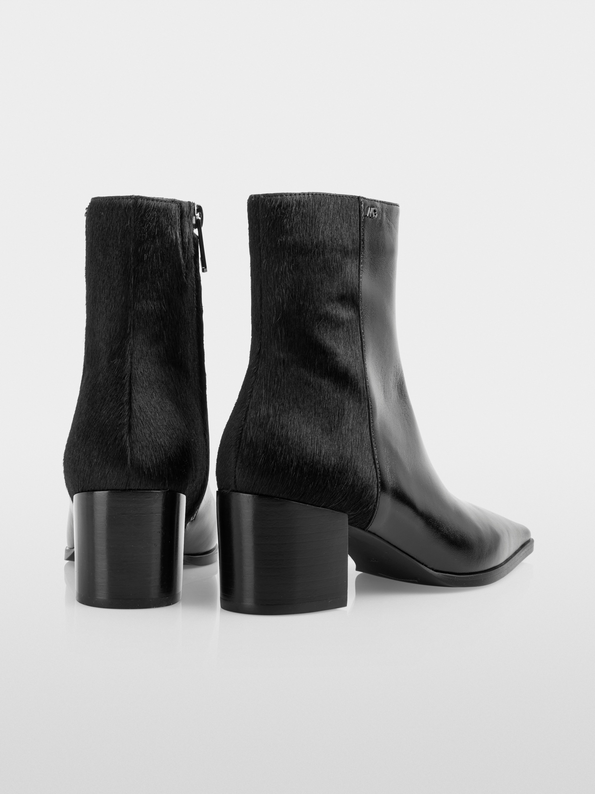 Leather ankle boots