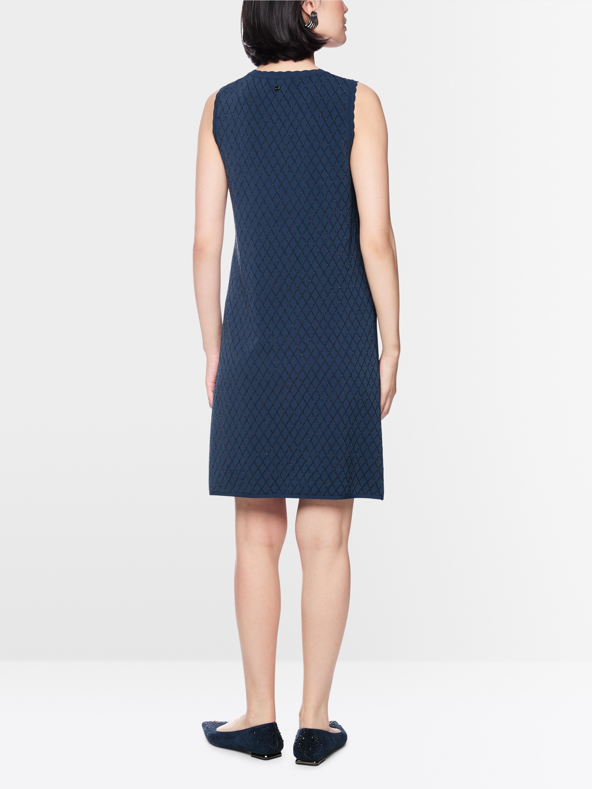 ‘Knitted in Germany’ dress with lurex