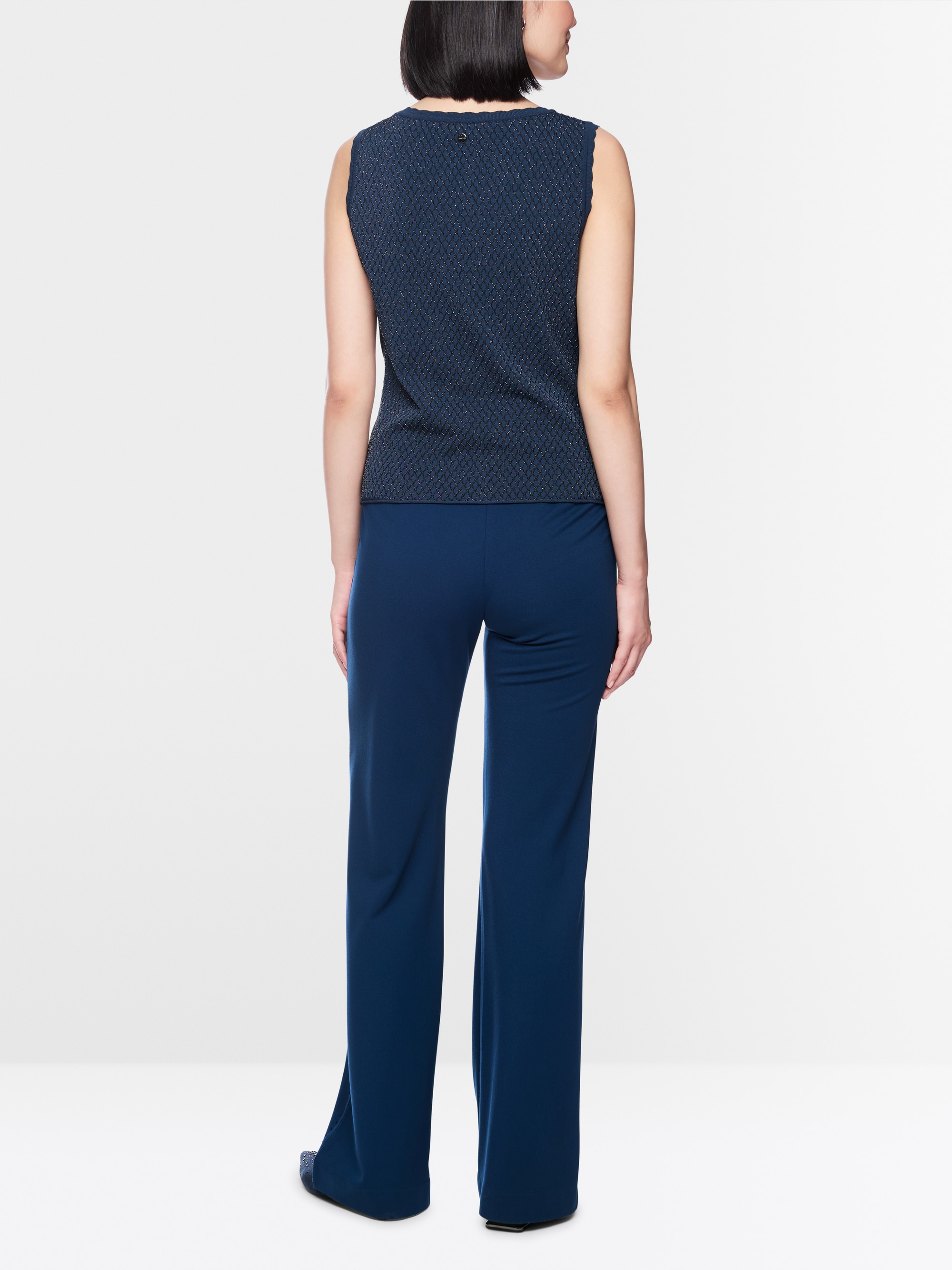 ‘Knitted in Germany’ top with lurex