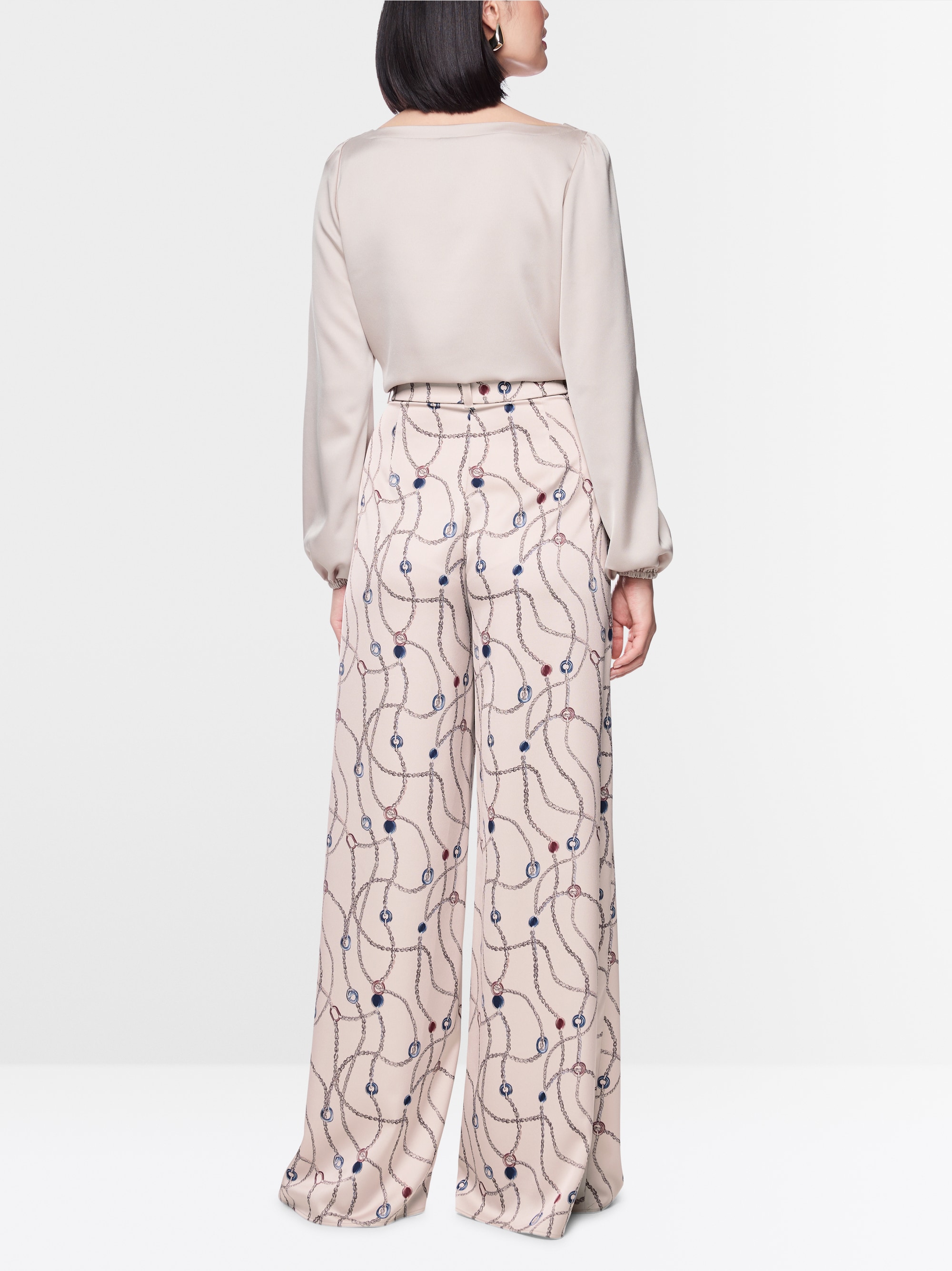 WAUKEE trousers with chain print