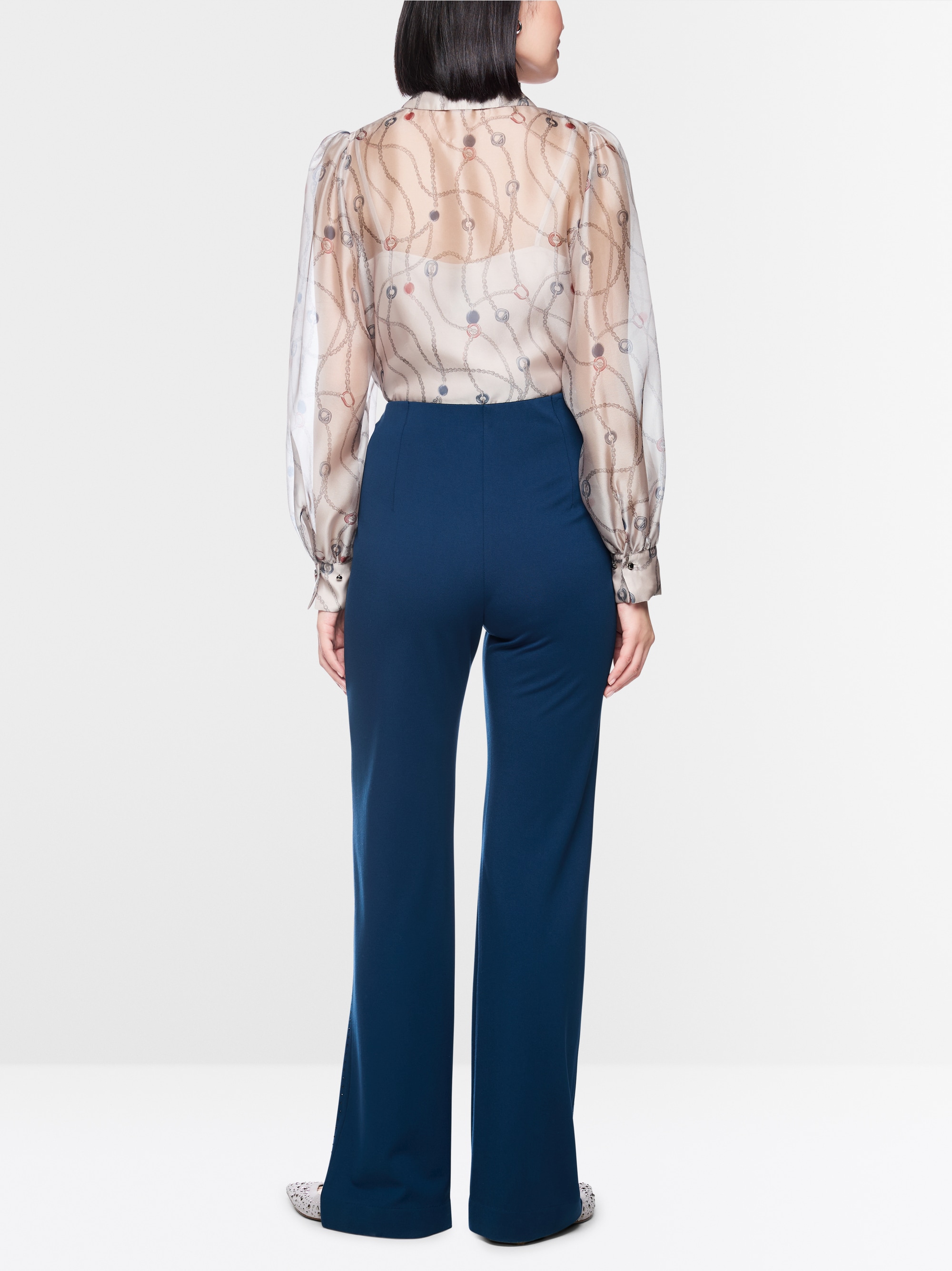 FUYU pull-on trousers with embellishment
