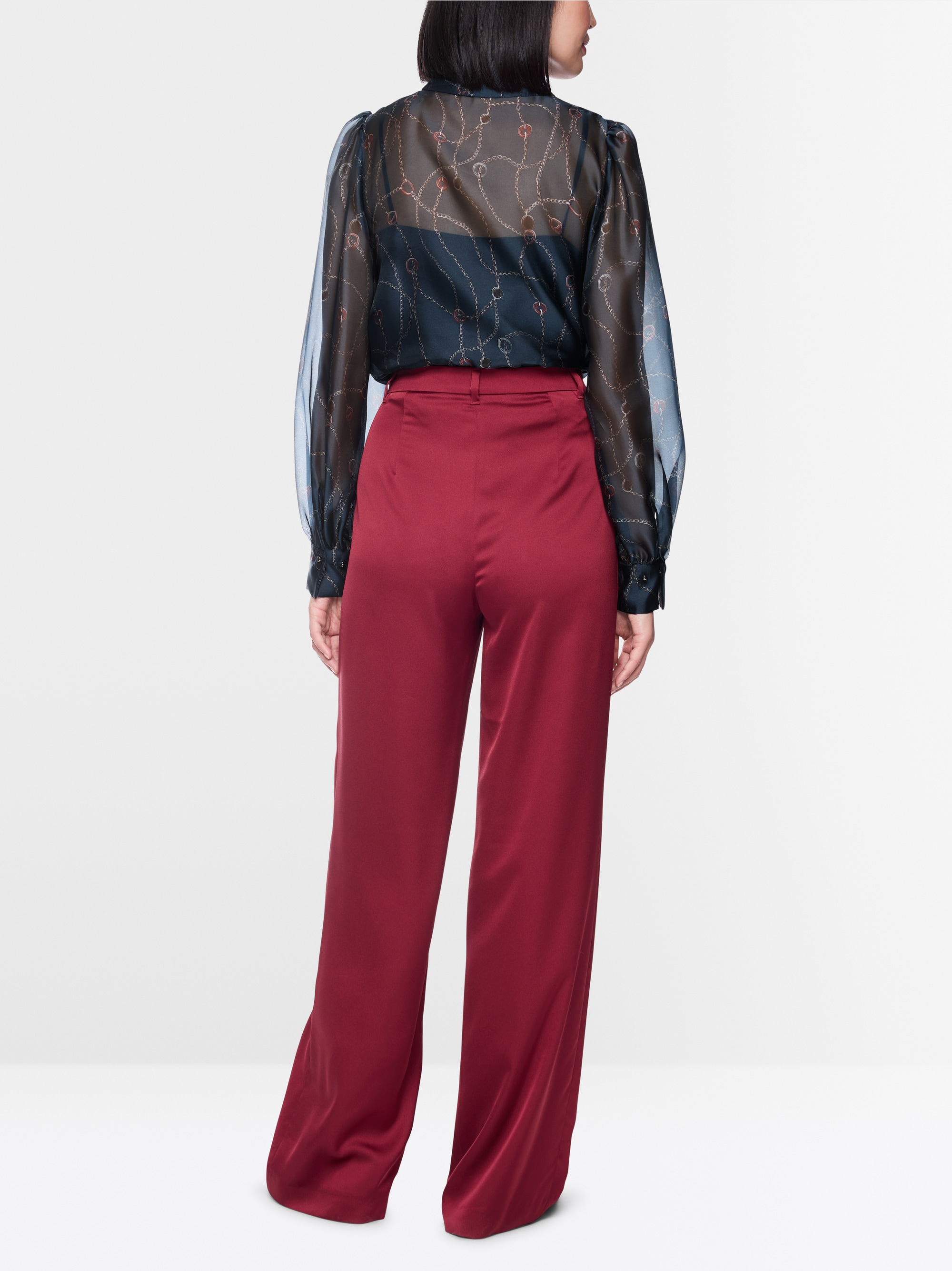 WEDI wide-cut pleated trousers