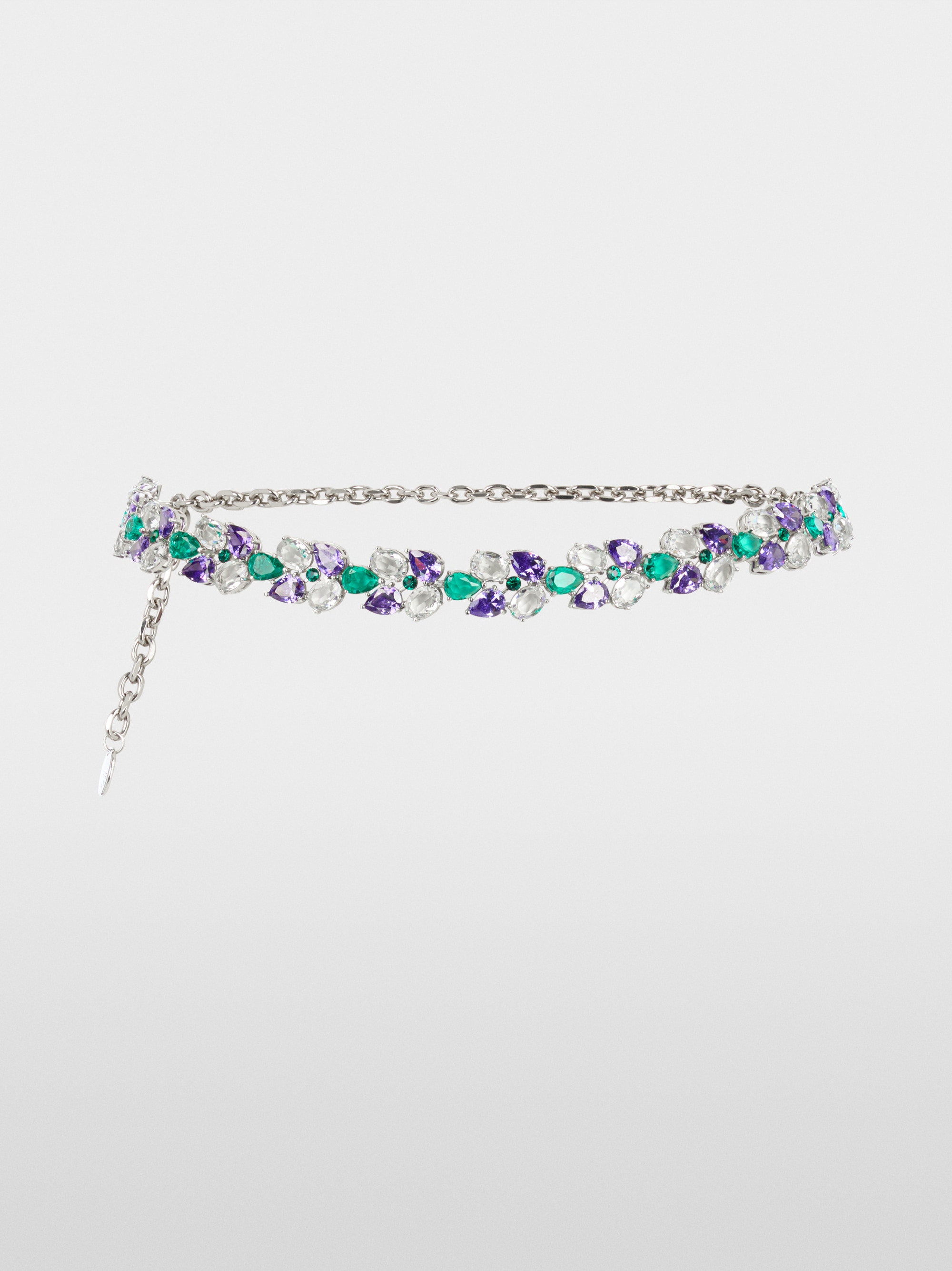Waist belt with rhinestones