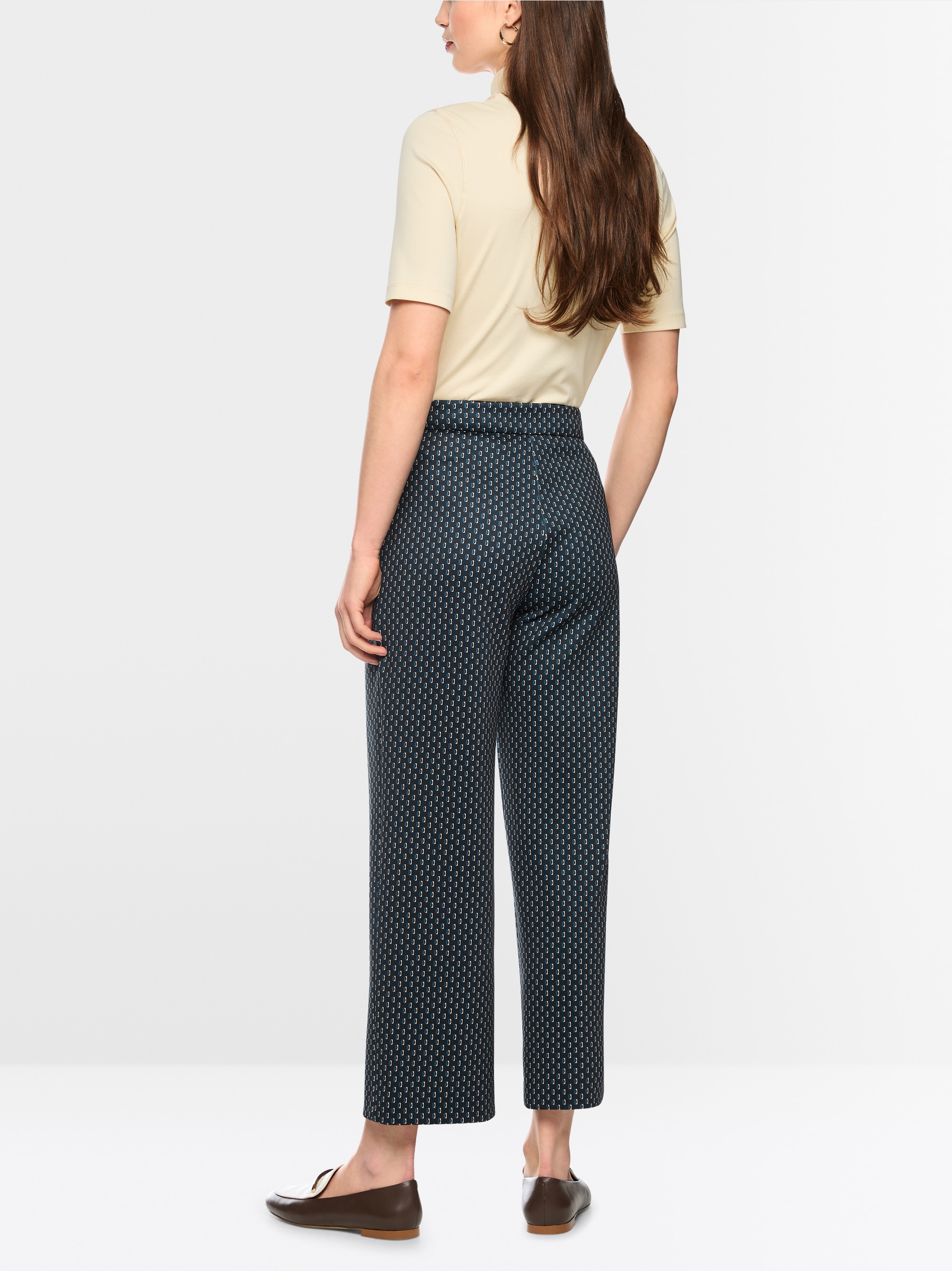 WUKARI wide fit fabric trousers