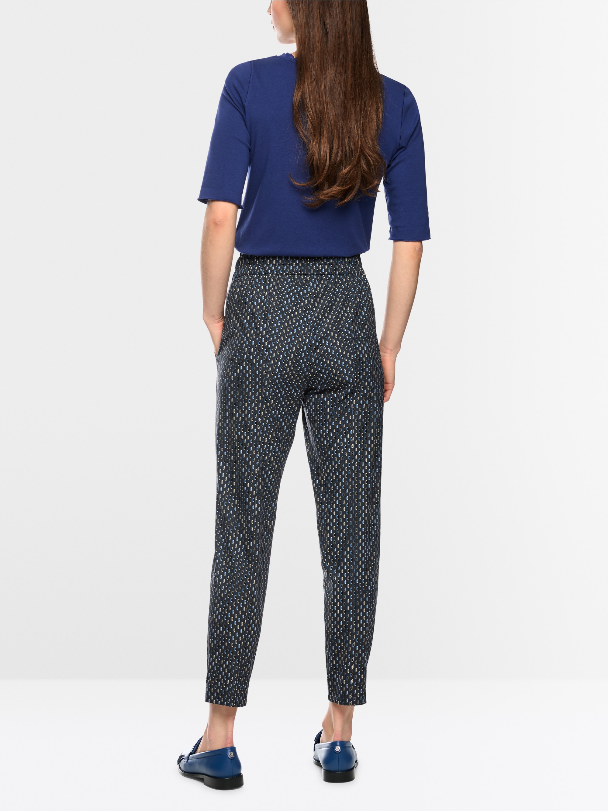 RHODOS relaxed fit pull-on trousers