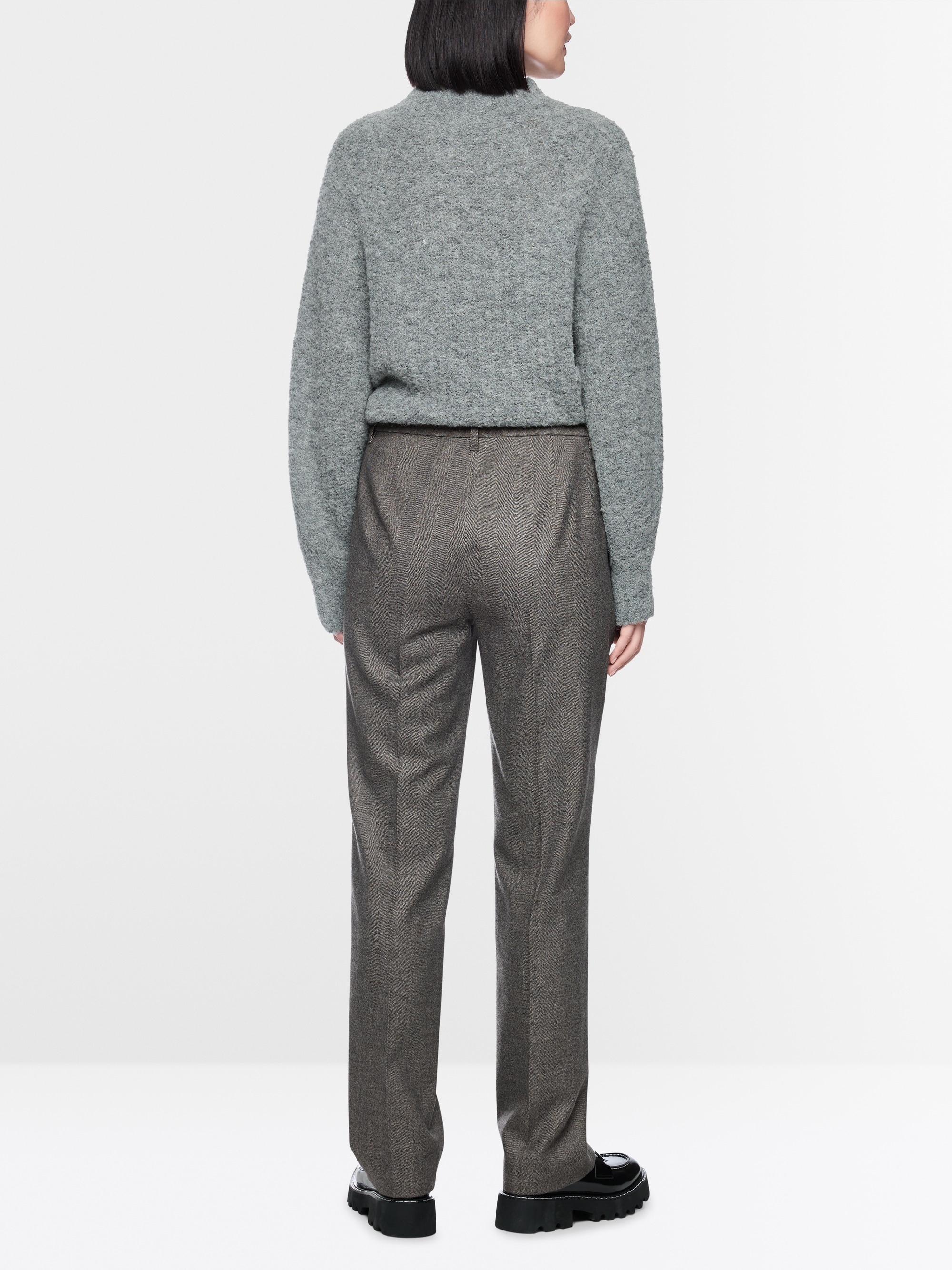 FENDOU feminine fit fabric trousers