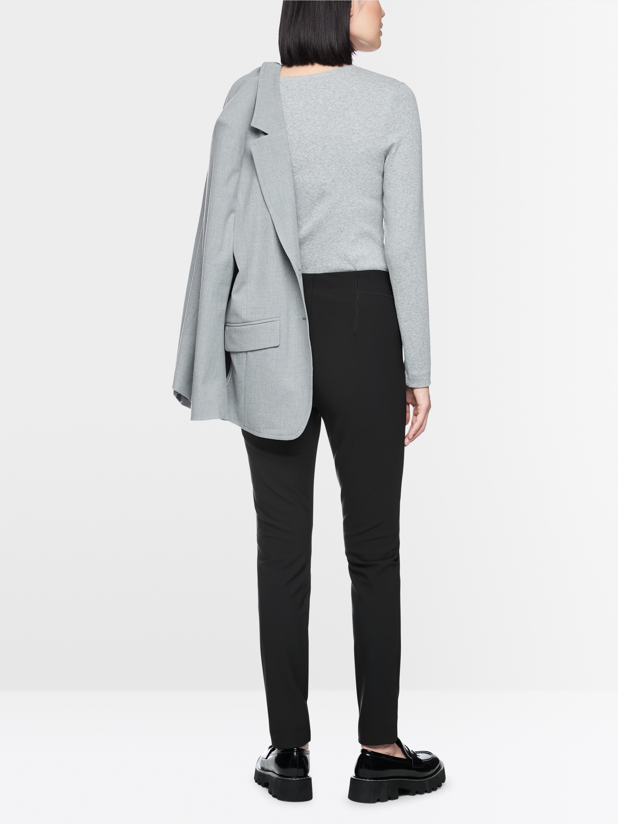 SOFIA slim fit fabric trousers