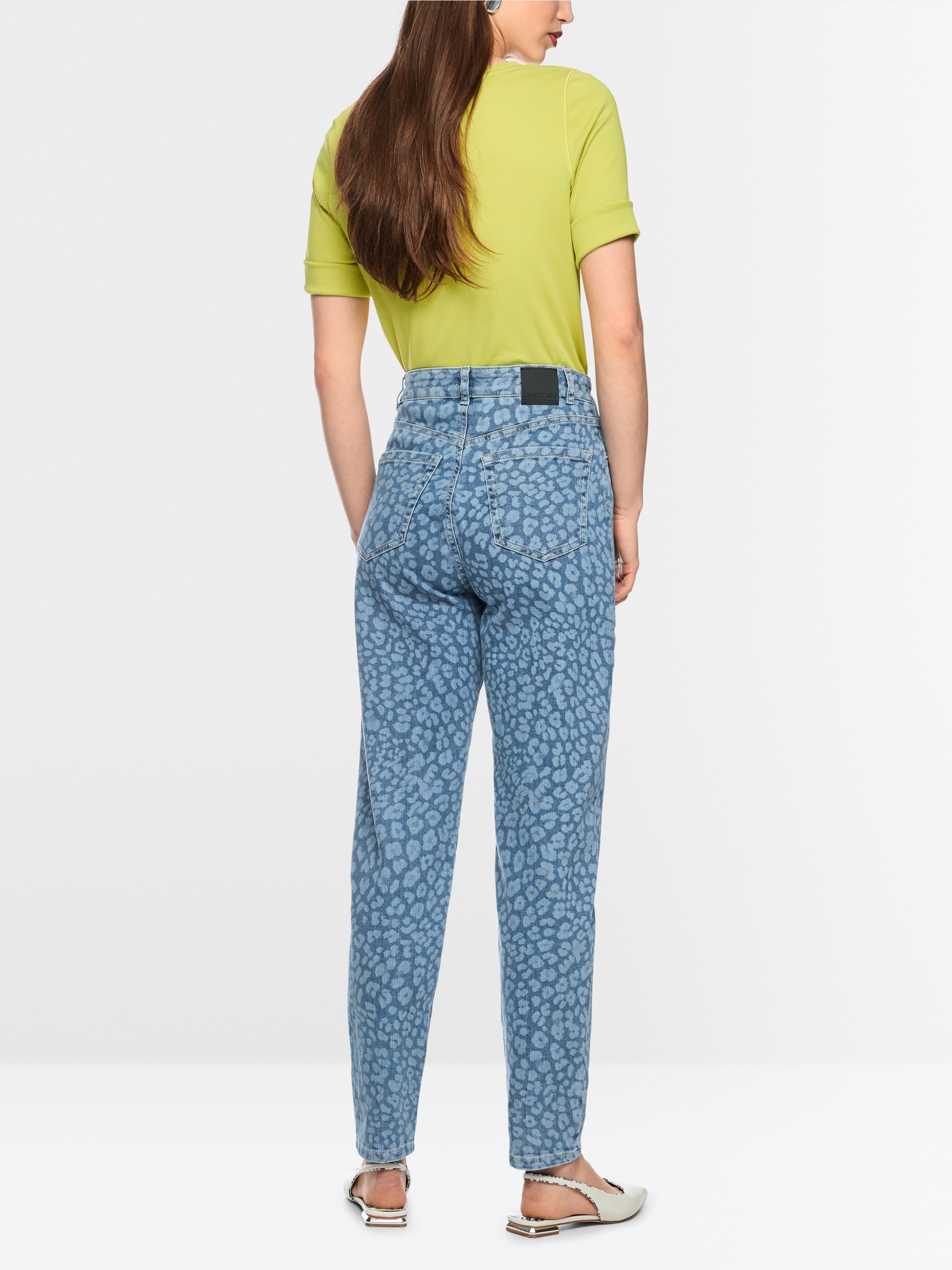 FEURA feminine fit leopard print jeans