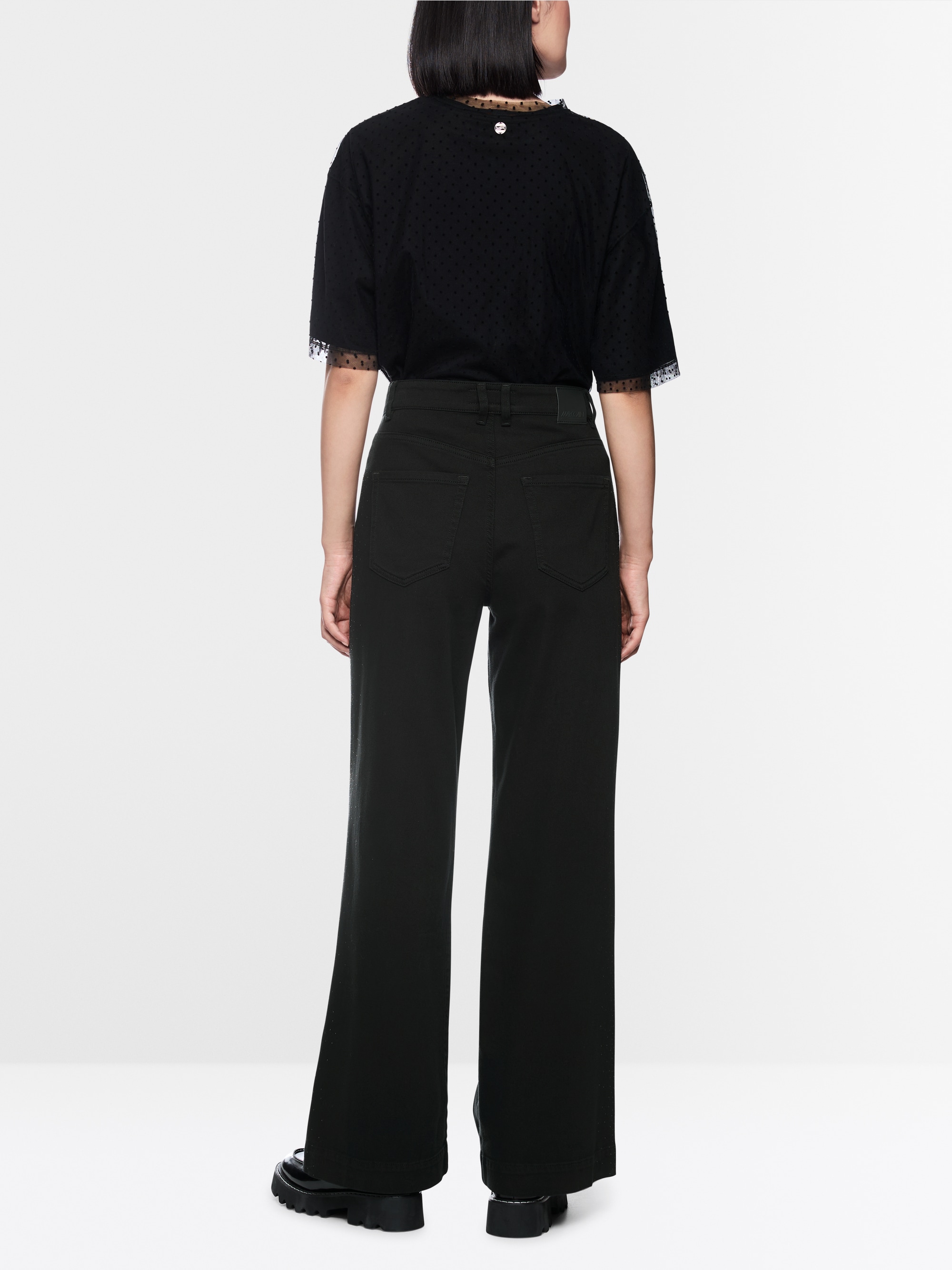 WARRI wide fit and high waist jeans