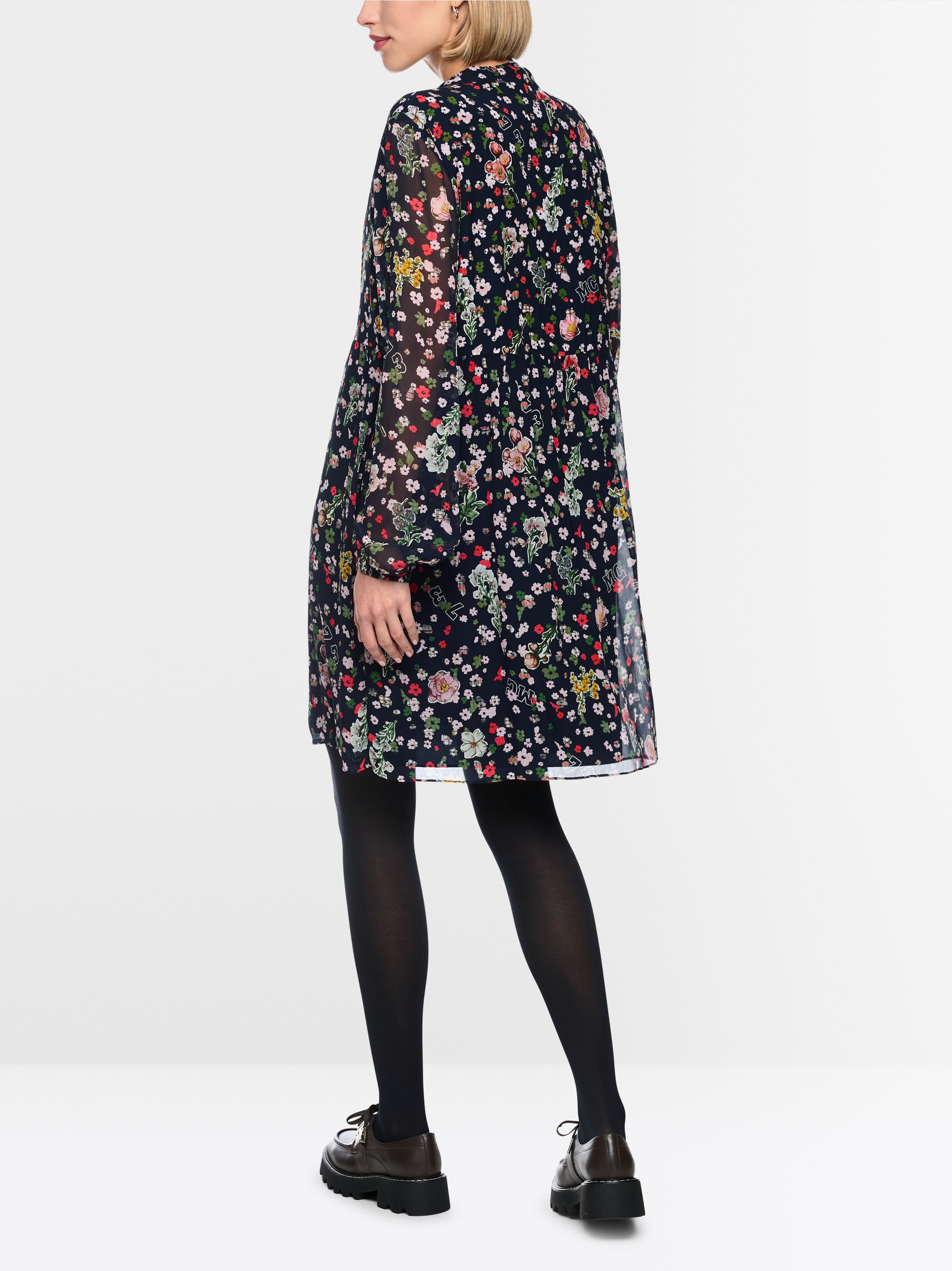 Viscose dress with all-over print