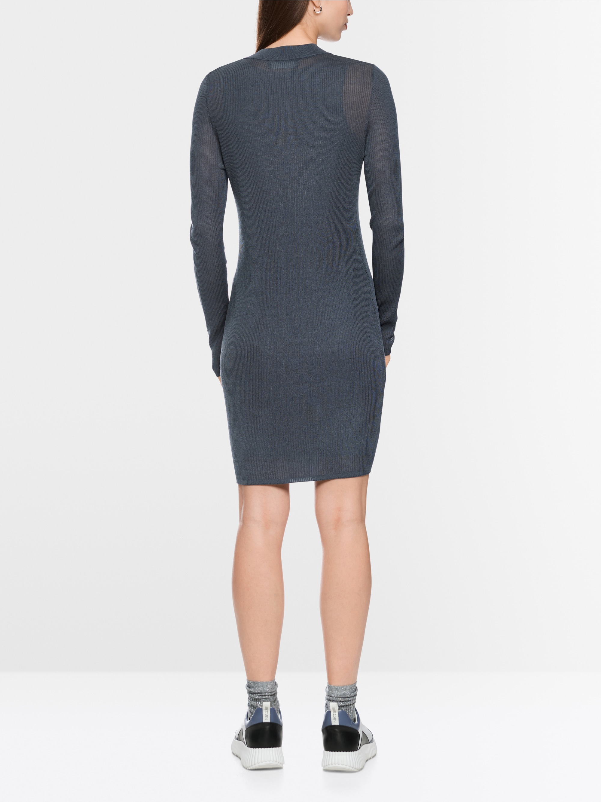 Robe en maille côtelée