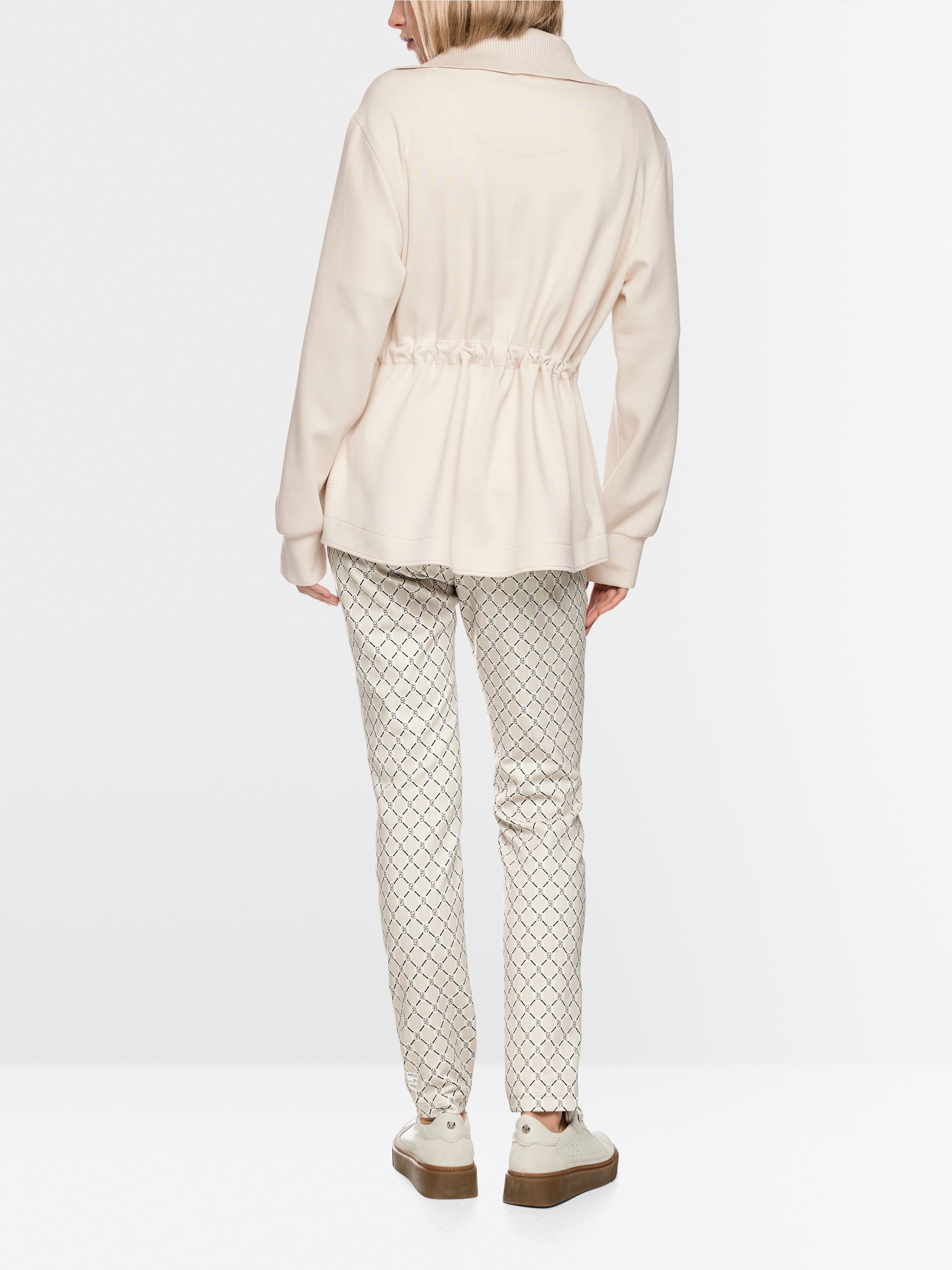 Veste en coton mélangé avec col roulé